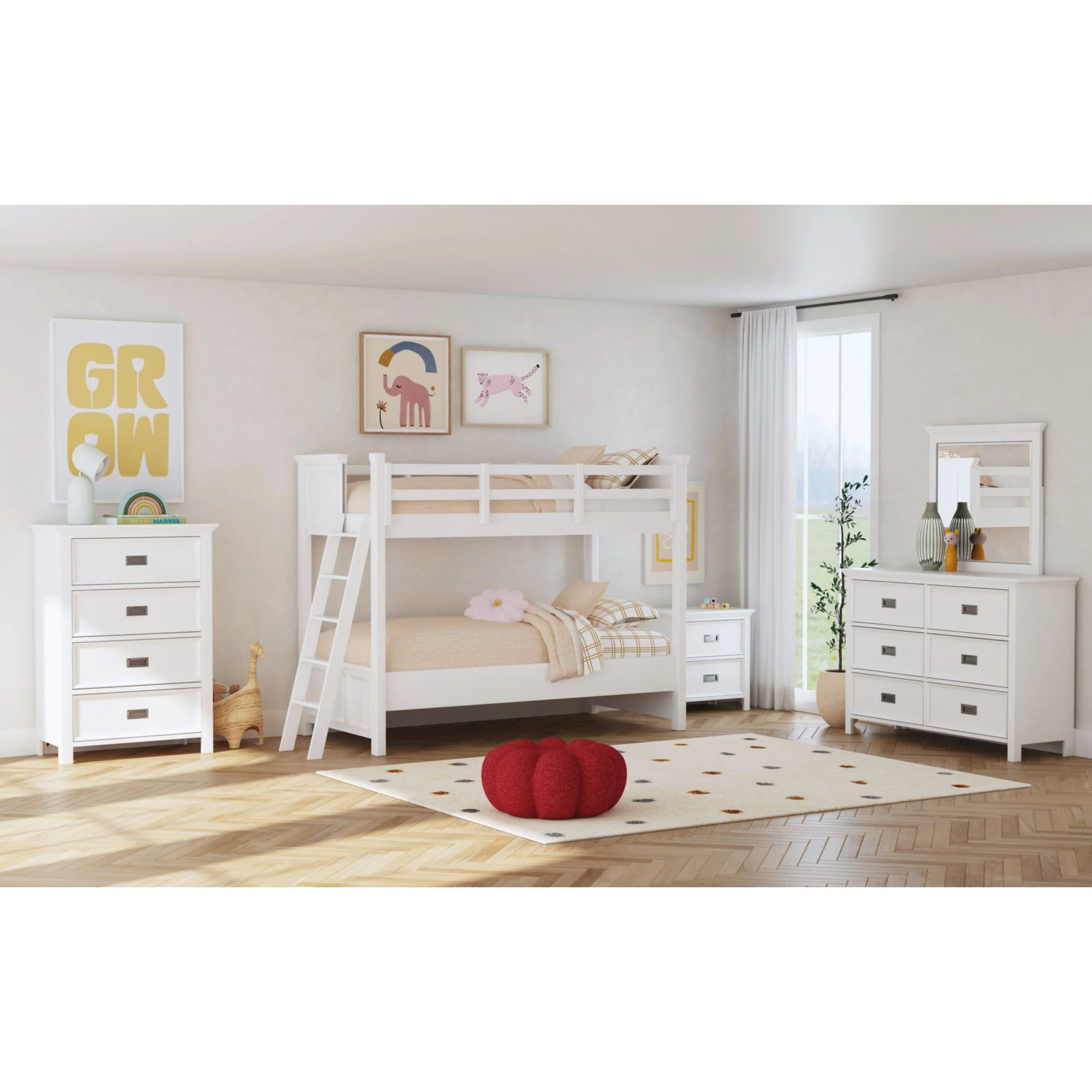 Hampton Kids - Bunk With Ladder Bedroom Set - Image 15