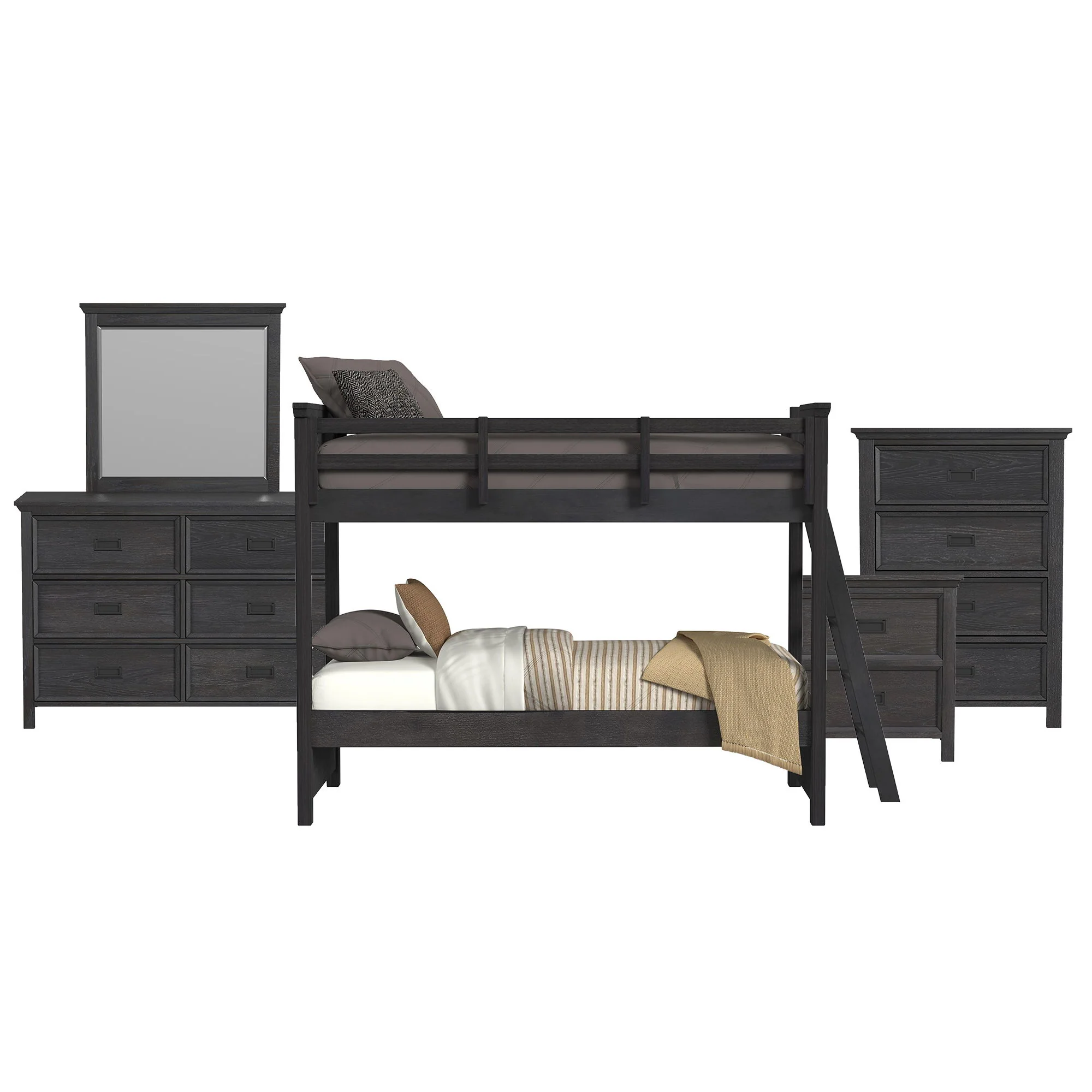 Hampton Kids - Bunk With Ladder Bedroom Set - Image 8