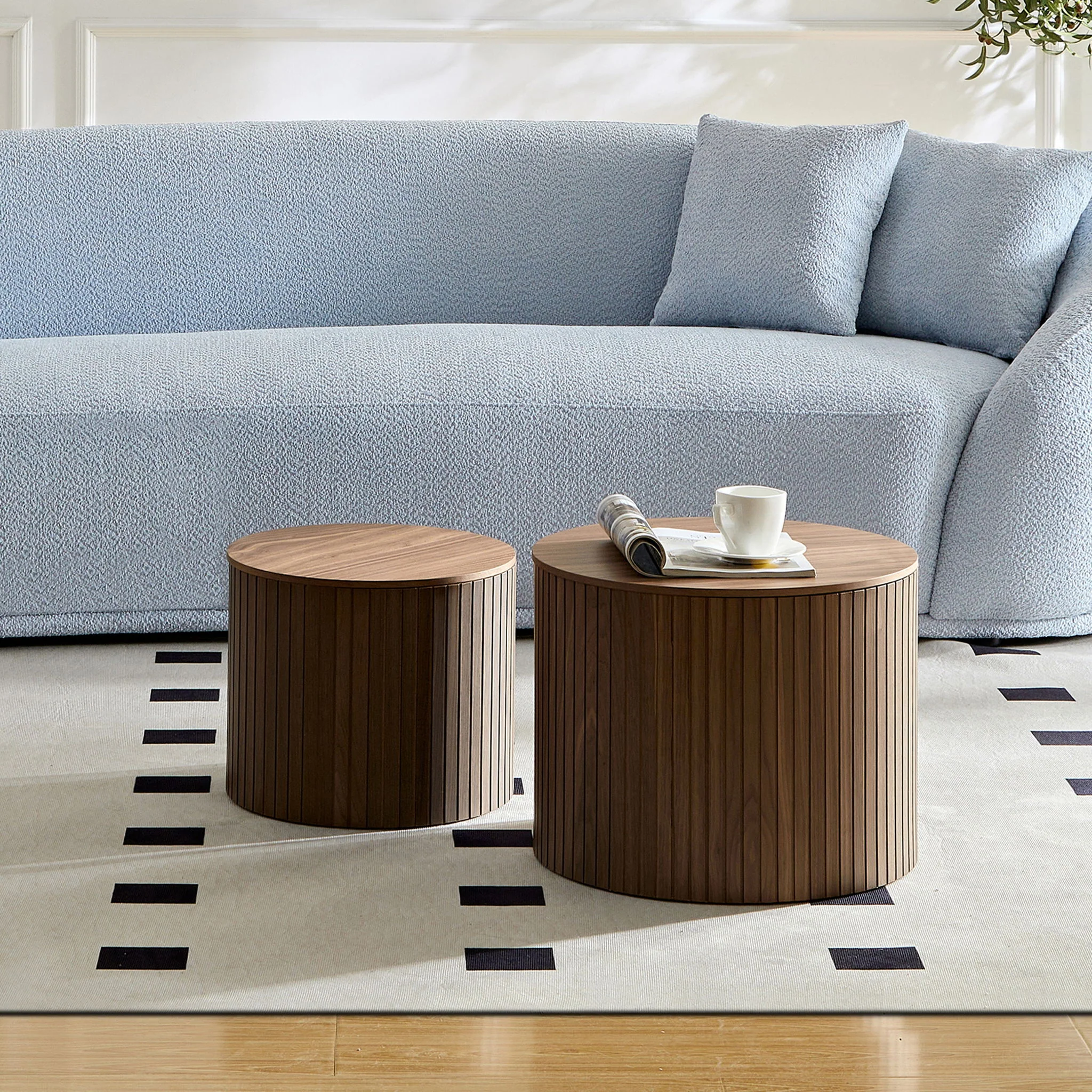Handcrafted Nested Table Set, 2 Pieces - Image 20