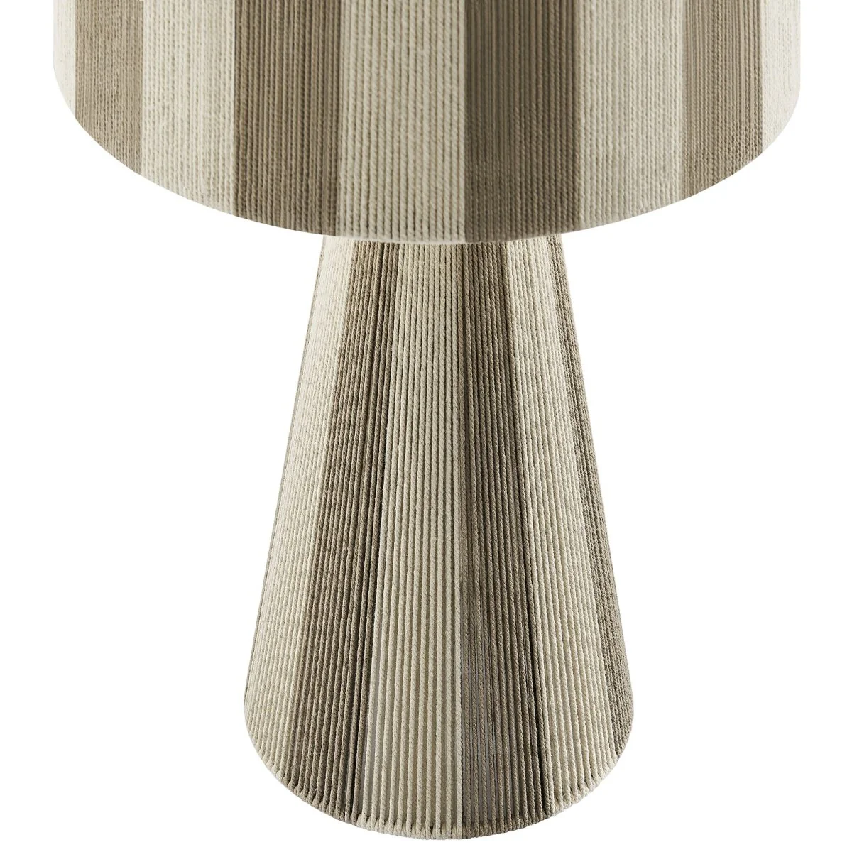Handwoven Cotton Thread Striped Table Lamp — Handcrafted Decorative Accent Lighting - Image 28