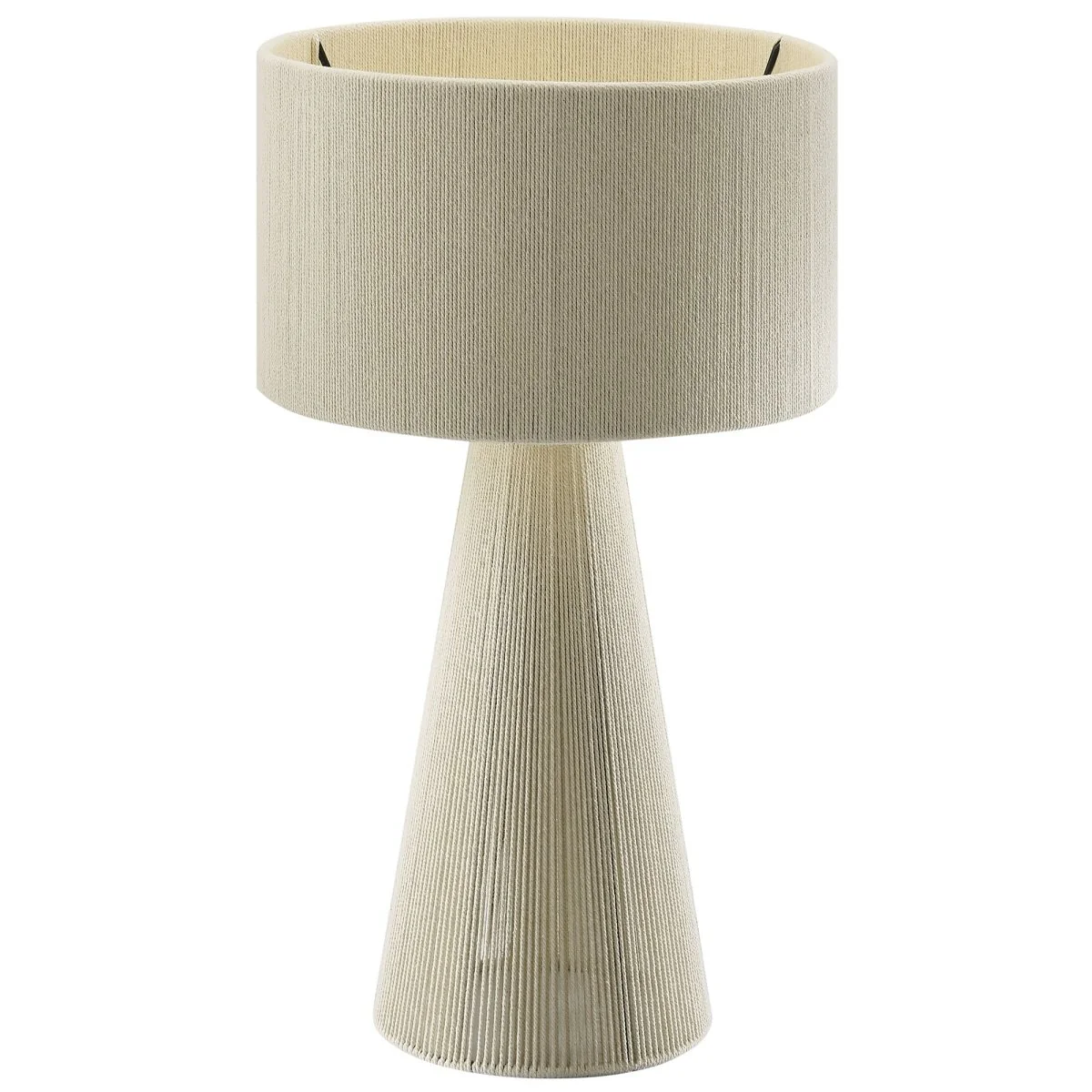Handwoven Cotton Thread Table Lamp – Decorative Ambient Lighting for Home - Image 7