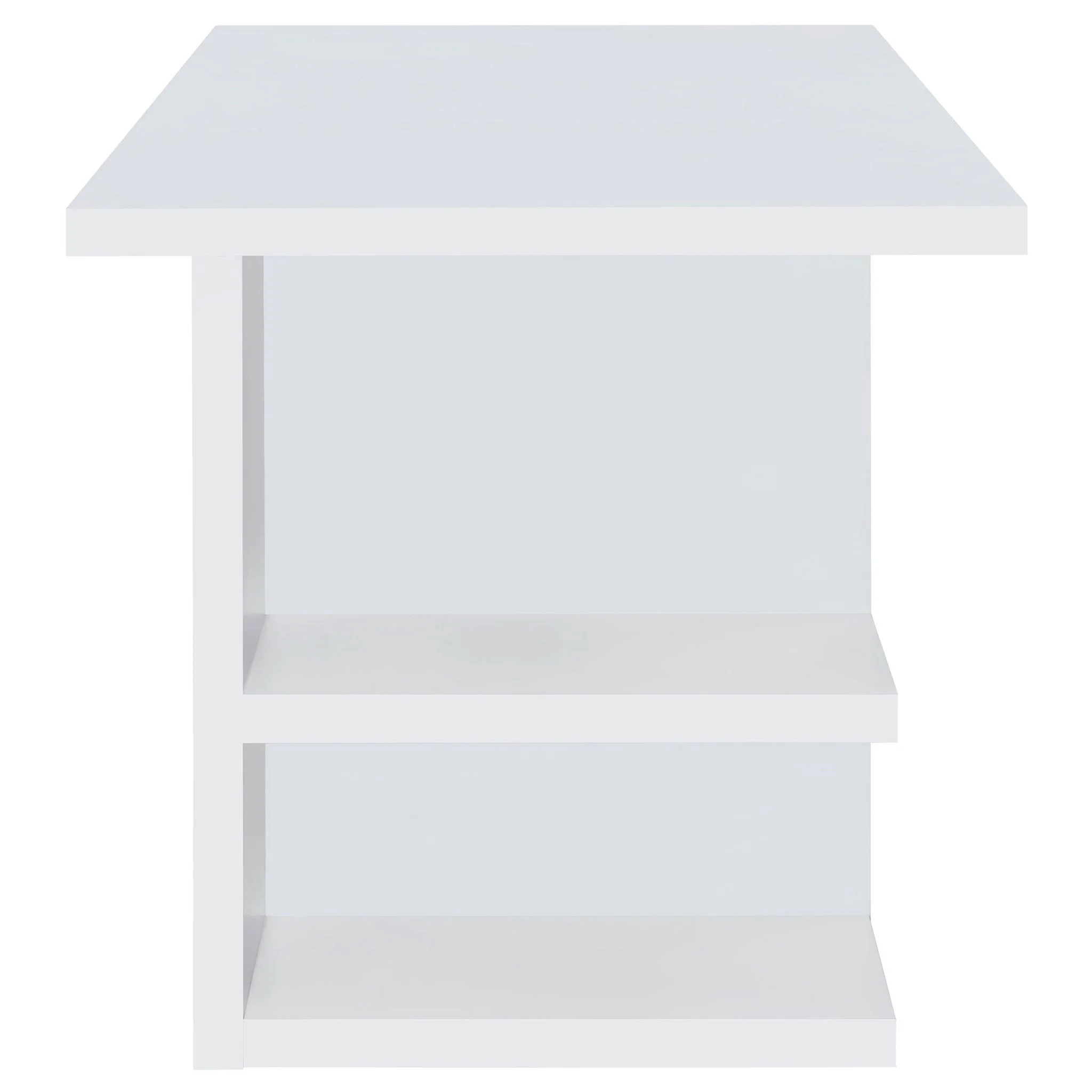 Hannah - 4 Shelf Writing Desk With Open Shelving - White - Image 9