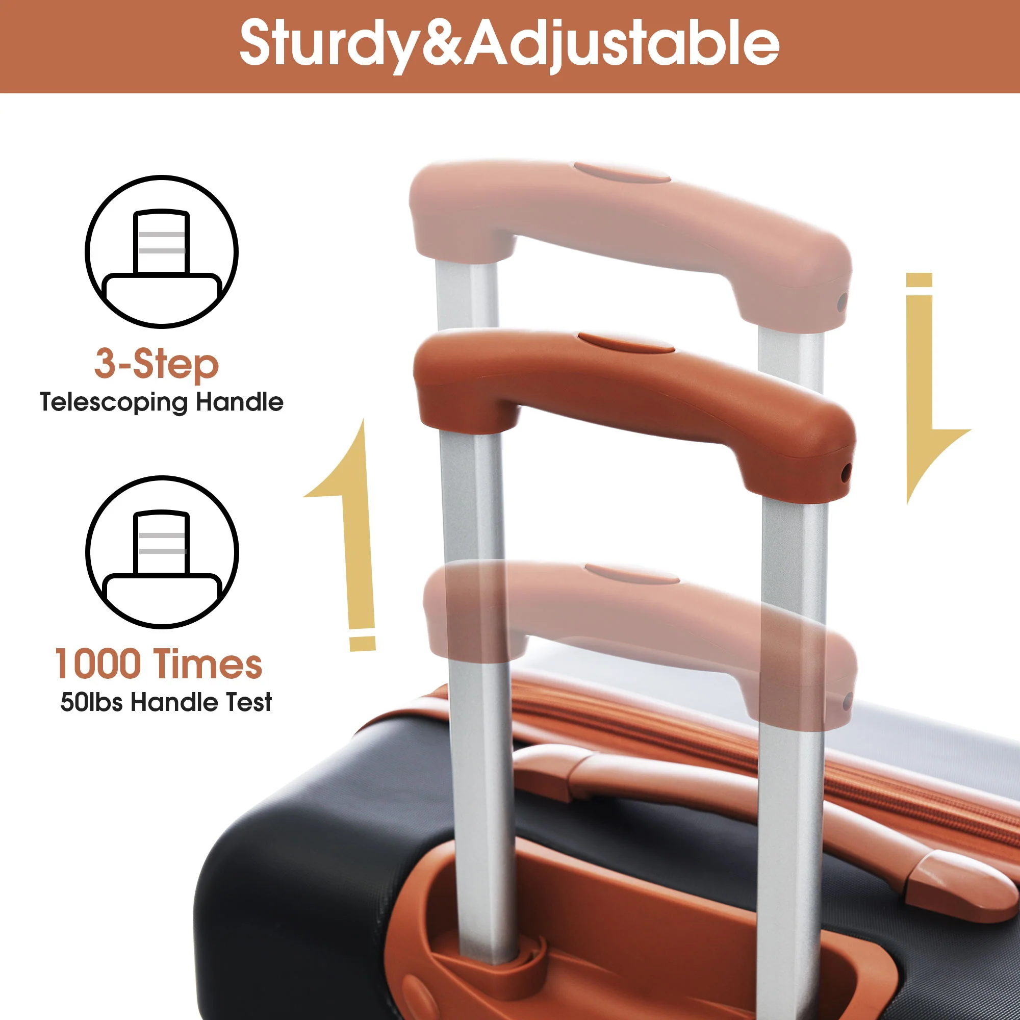 Hardshell Luggage Sets 2 Pieces + Bag Spinner Suitcase With Tsa Lock Lightweight 20" / 28" - Image 27