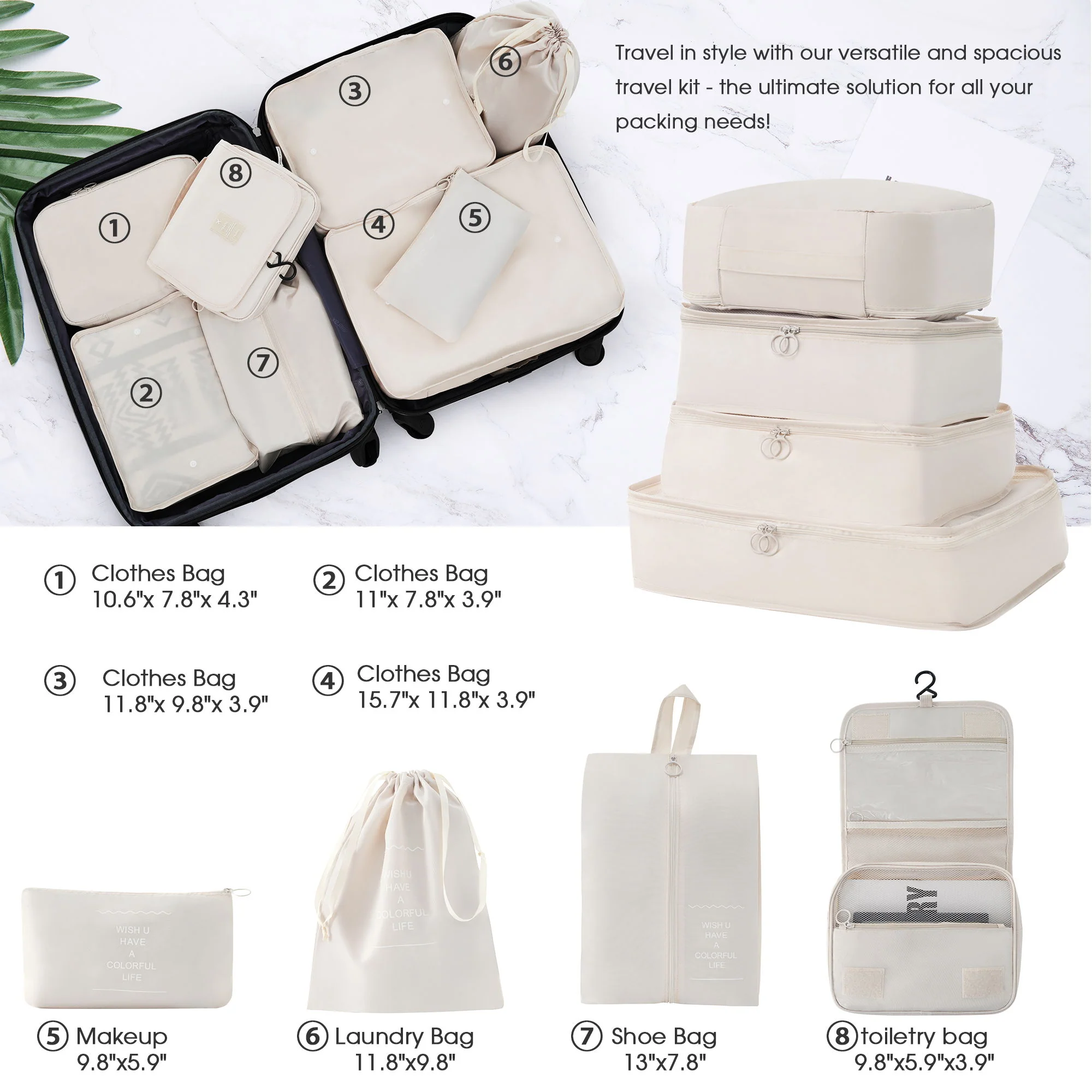 Hardshell Luggage Sets 4 Pieces + Bag Spinner Suitcase With Tsa Lock Lightweight - 16" / 20" / 24" / 28" Luggages - Image 10