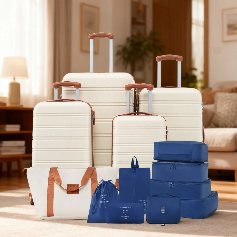 Hardshell Luggage Sets 4 Pieces + Bag Spinner Suitcase With Tsa Lock Lightweight - 16" / 20" / 24" / 28" Luggages - Image 28