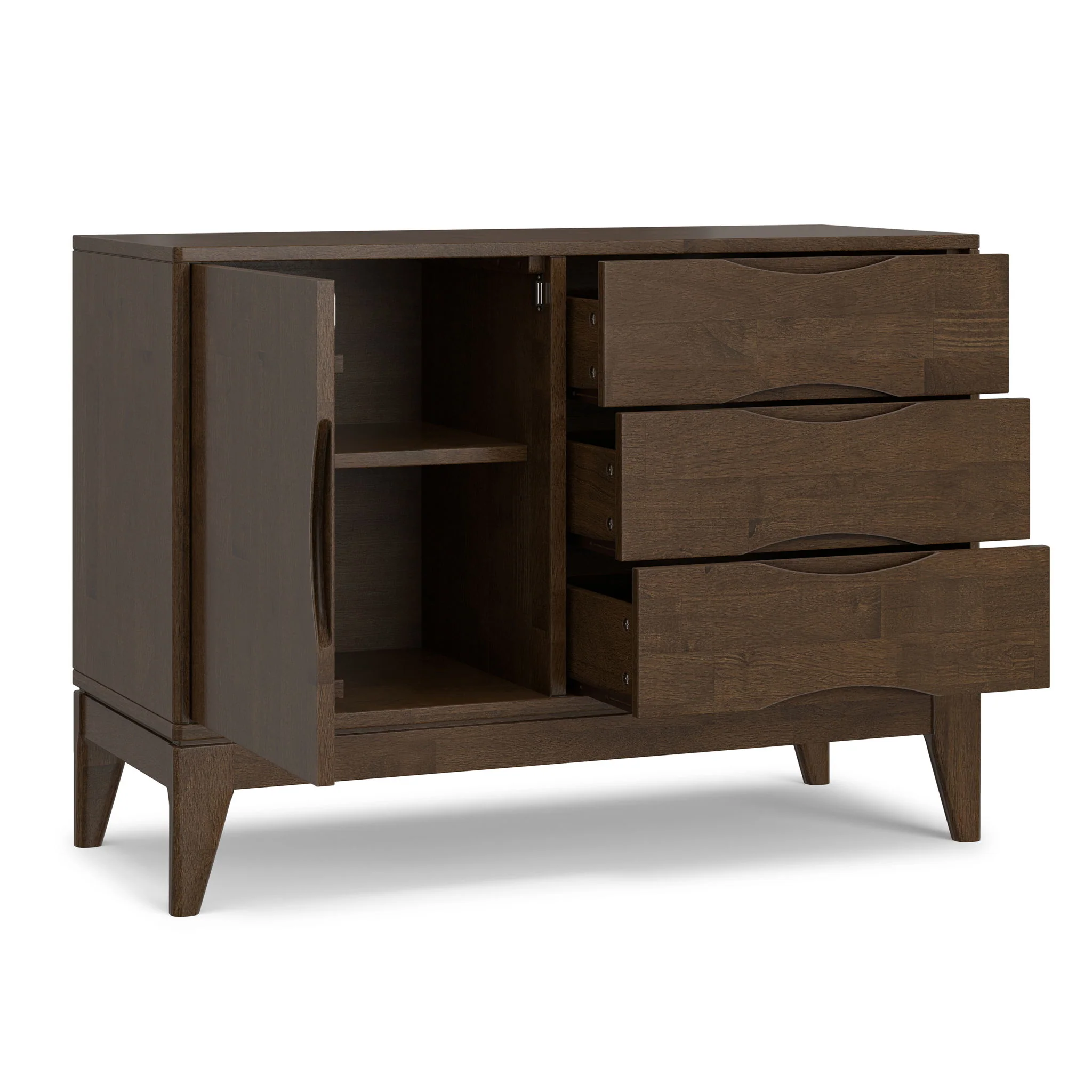 Harper - 3 Drawer Sideboard - Walnut Brown - Image 2