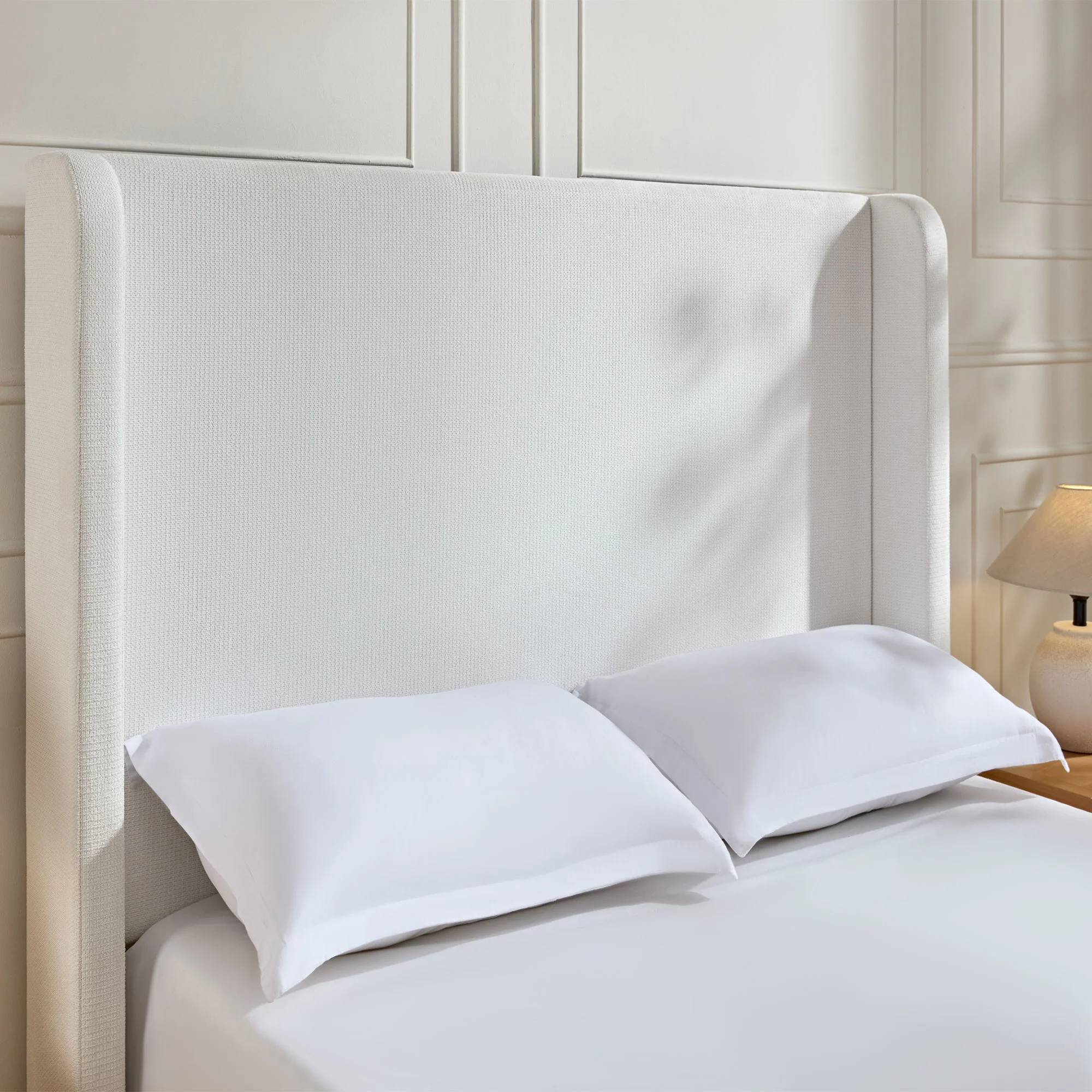Harper - Tall Headboard Upholstered Bed / High Headboard / Elegant Simplicity / No Box Spring Needed - Image 19