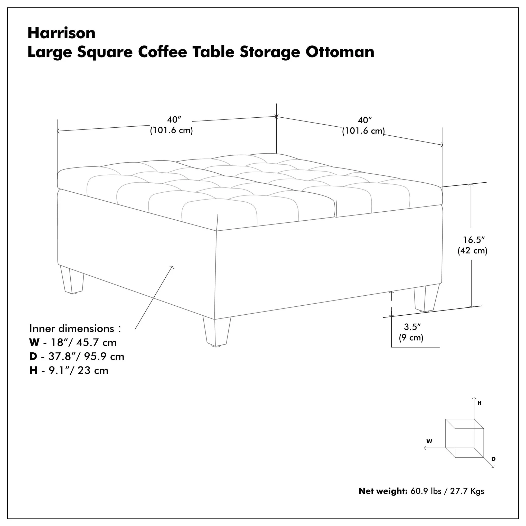 Harrison - Upholstered Coffee Table Storage Ottoman - Image 118