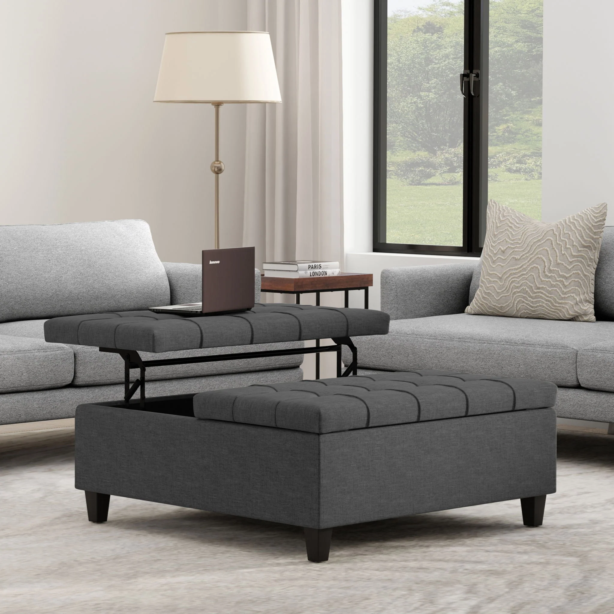 Harrison - Upholstered Coffee Table Storage Ottoman - Image 146