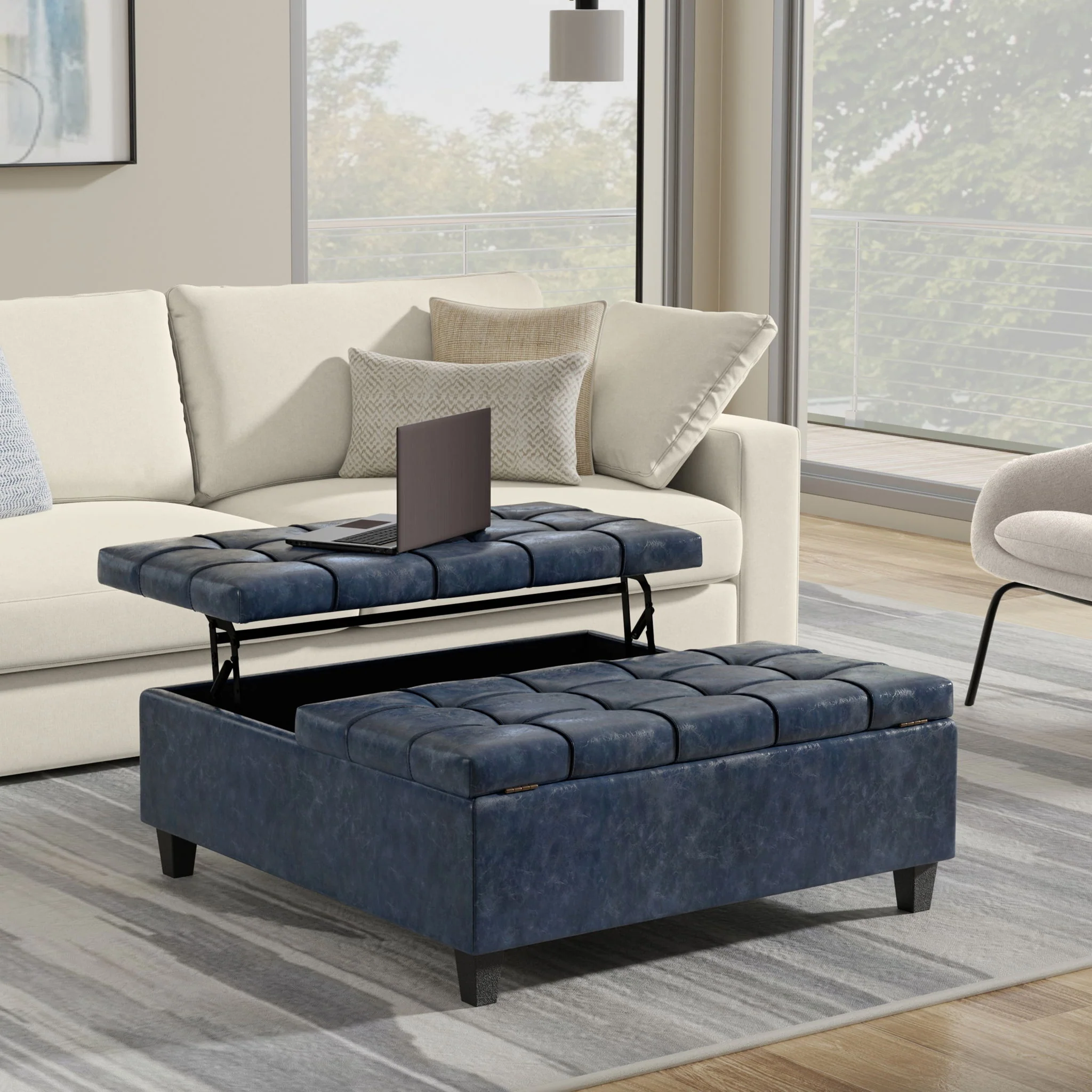 Harrison - Upholstered Coffee Table Storage Ottoman - Image 76