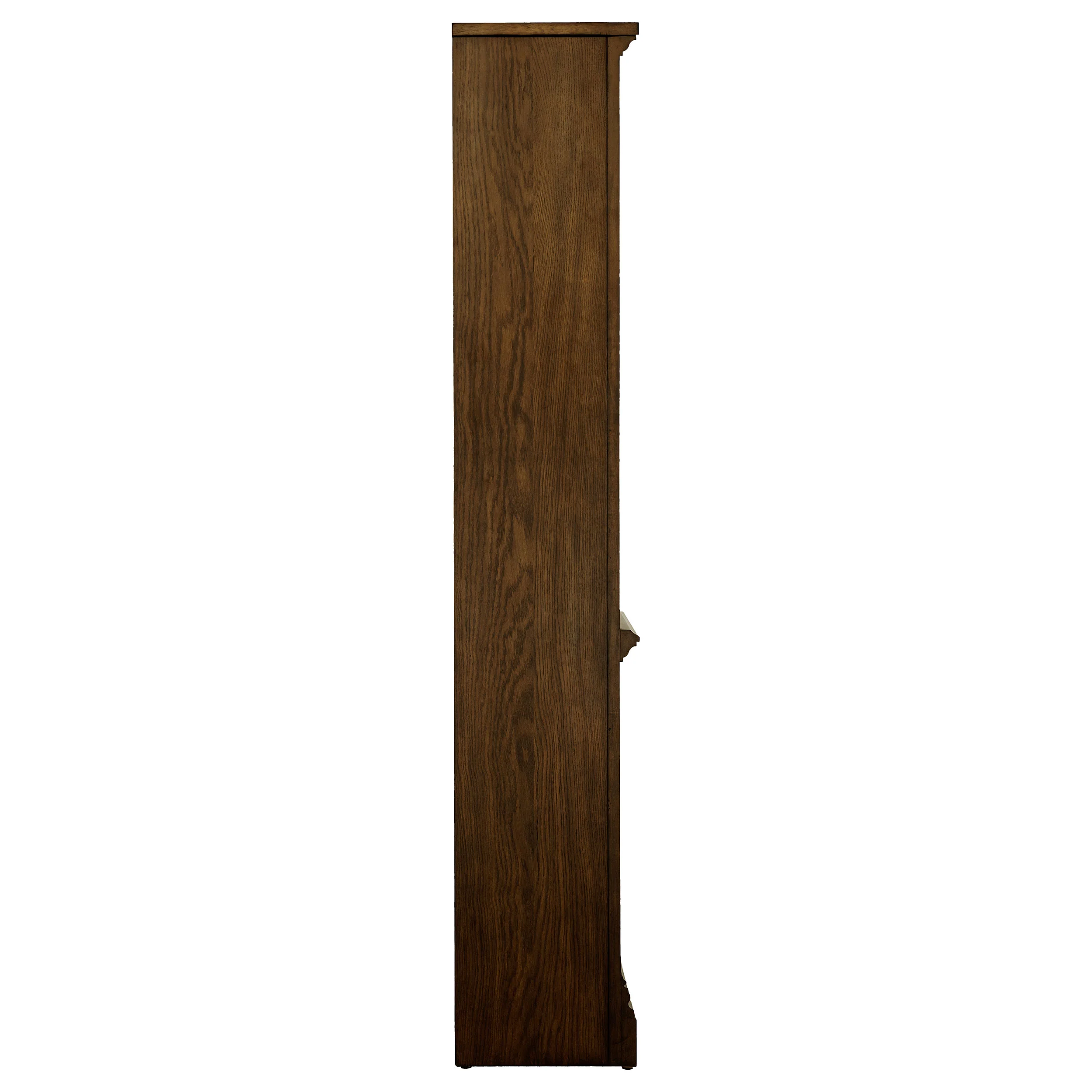 Hartshill 78-Inch 5-Shelf Bookcase in Burnished Oak - Image 9