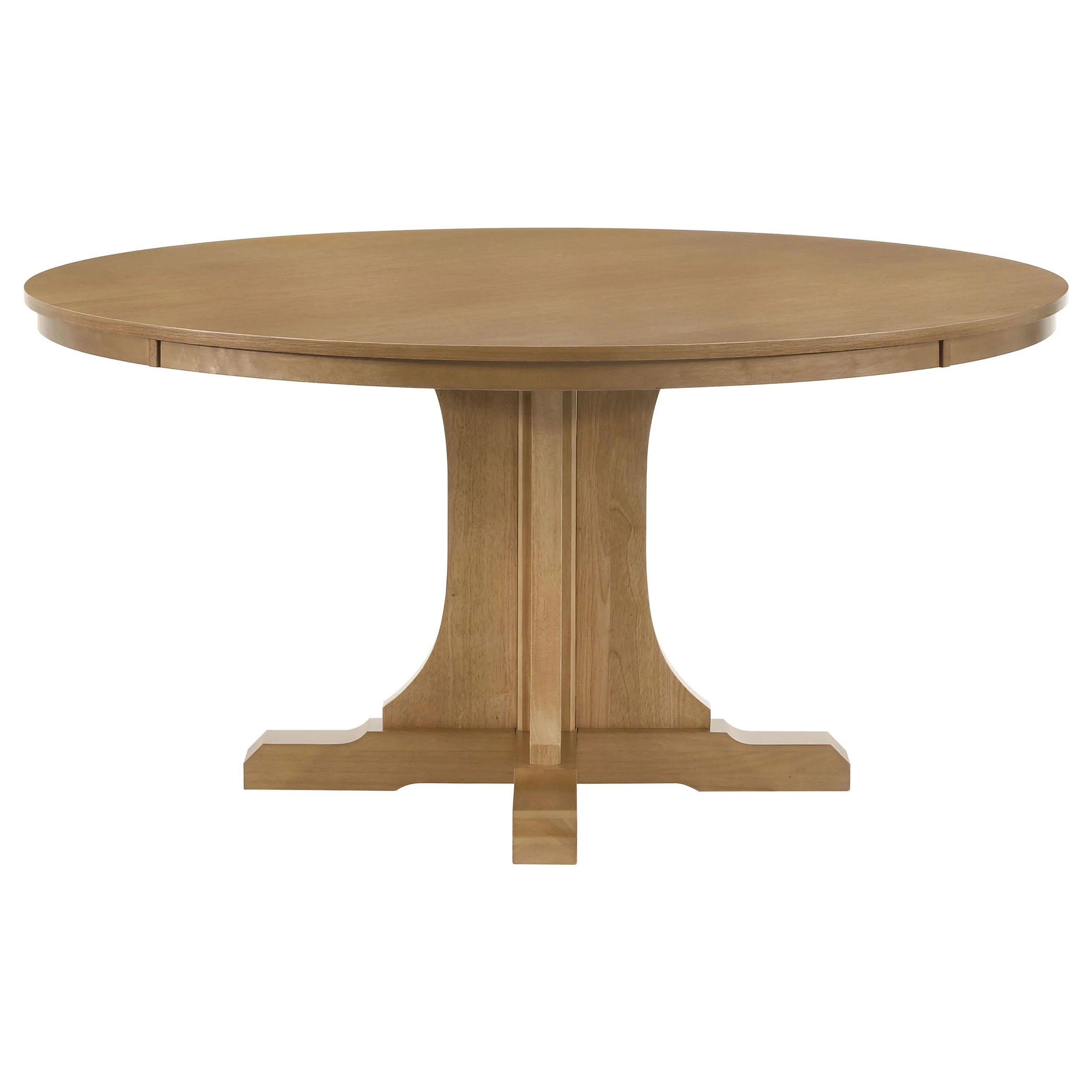 Hartville 5-Piece Round Dining Table Set Natural Light Brown - Image 2