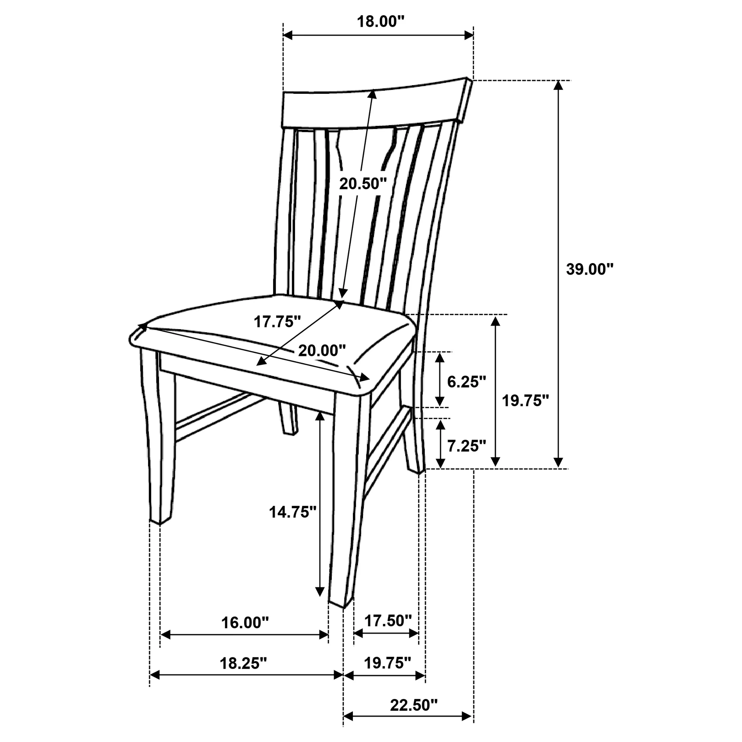 Hartville Dining Side Chair Natural Light Brown (Set of 2) - Image 11