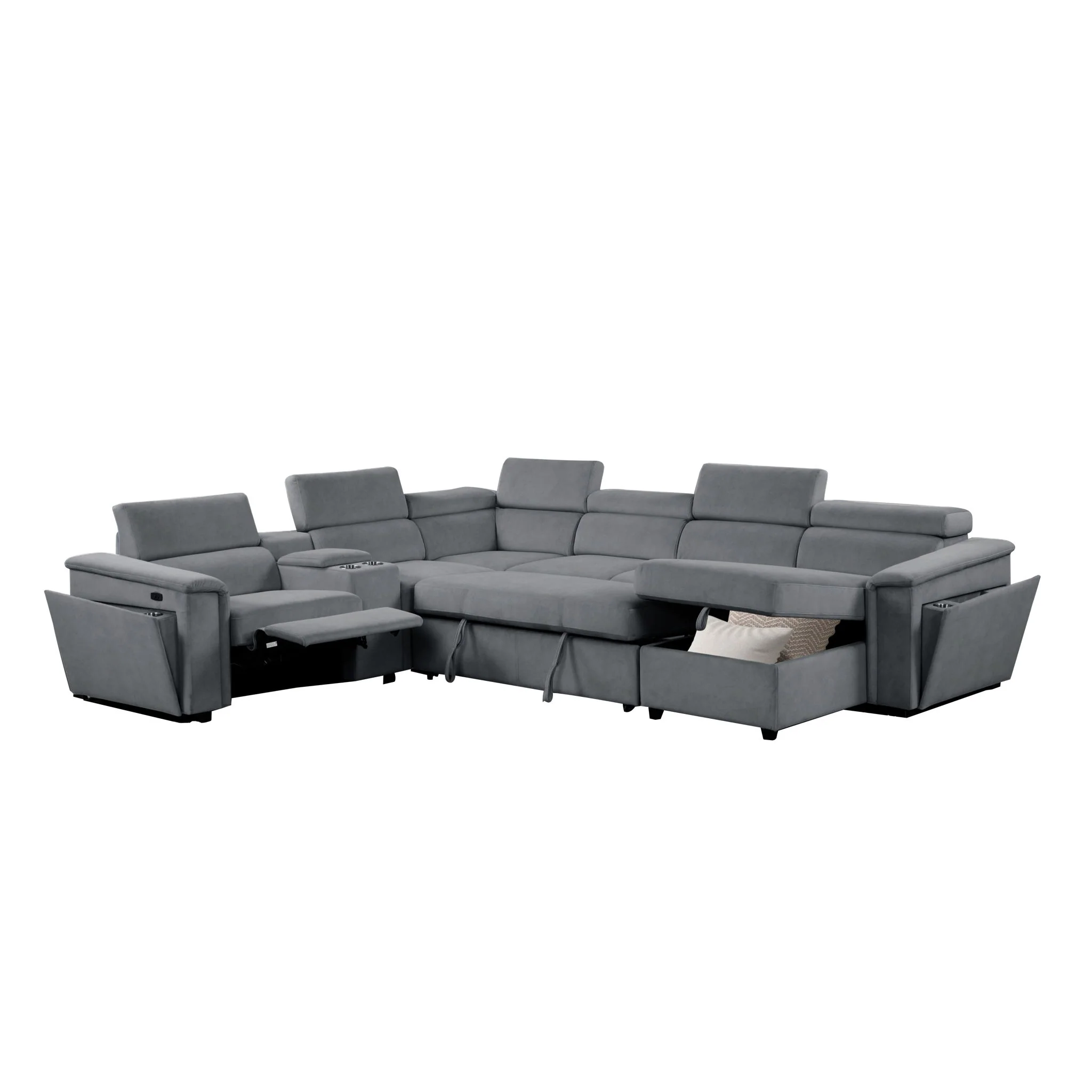 Harvey - Power Recliner Sleeper Sectional - Image 8