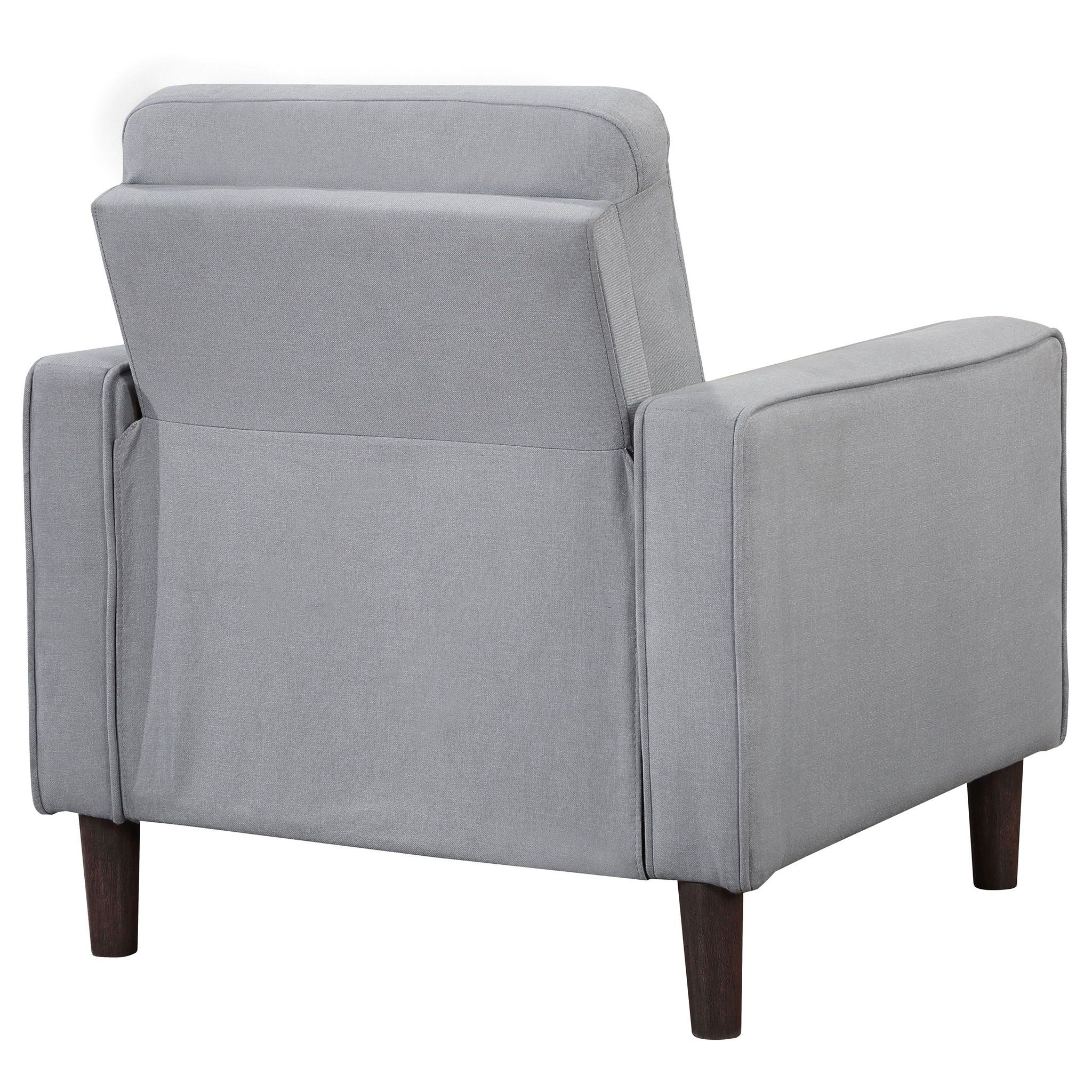 Harvey - Upholstered Tufted Accent Chair - Gray - Image 8