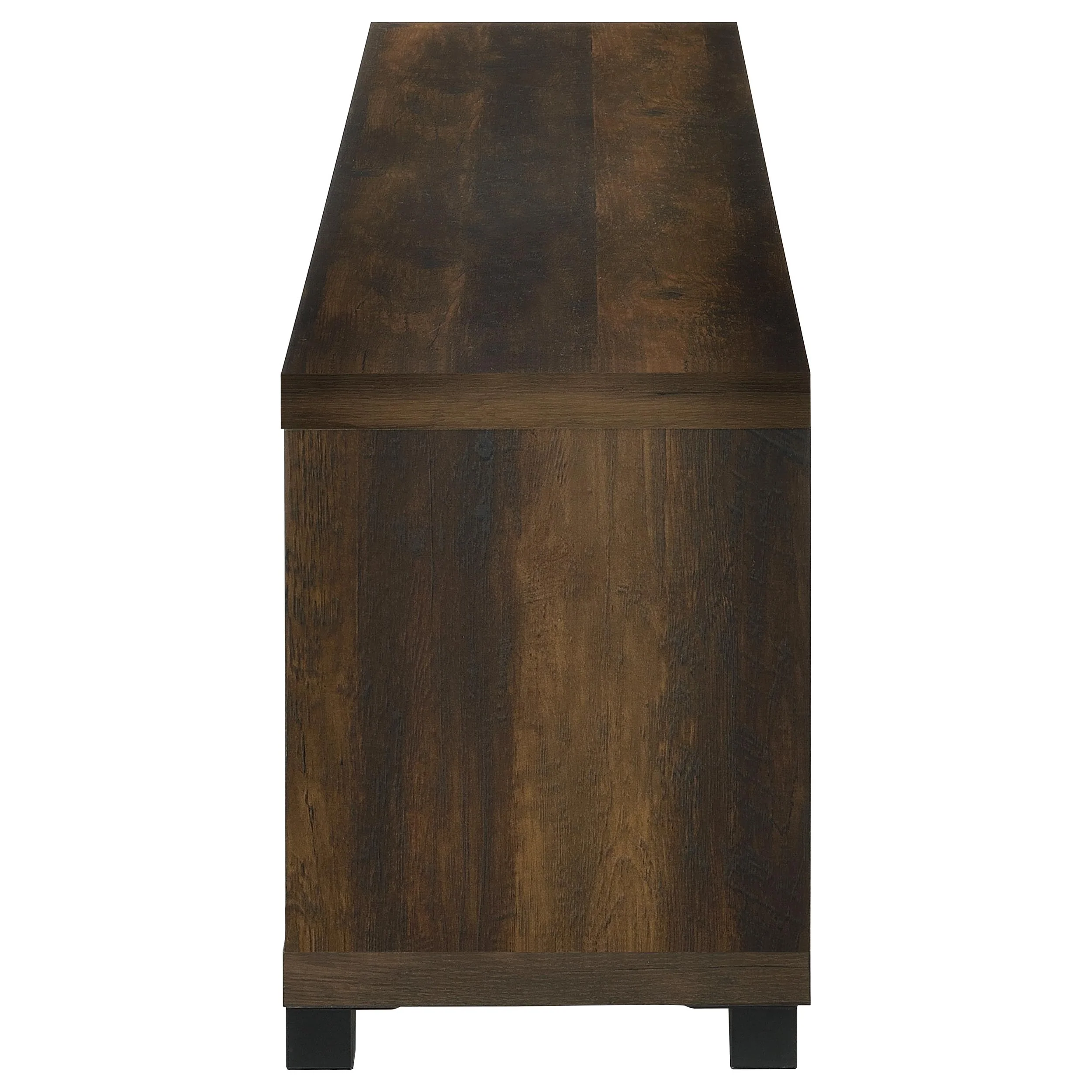 Havering 71-Inch TV Stand Fireplace Media Console Dark Pine - Image 8