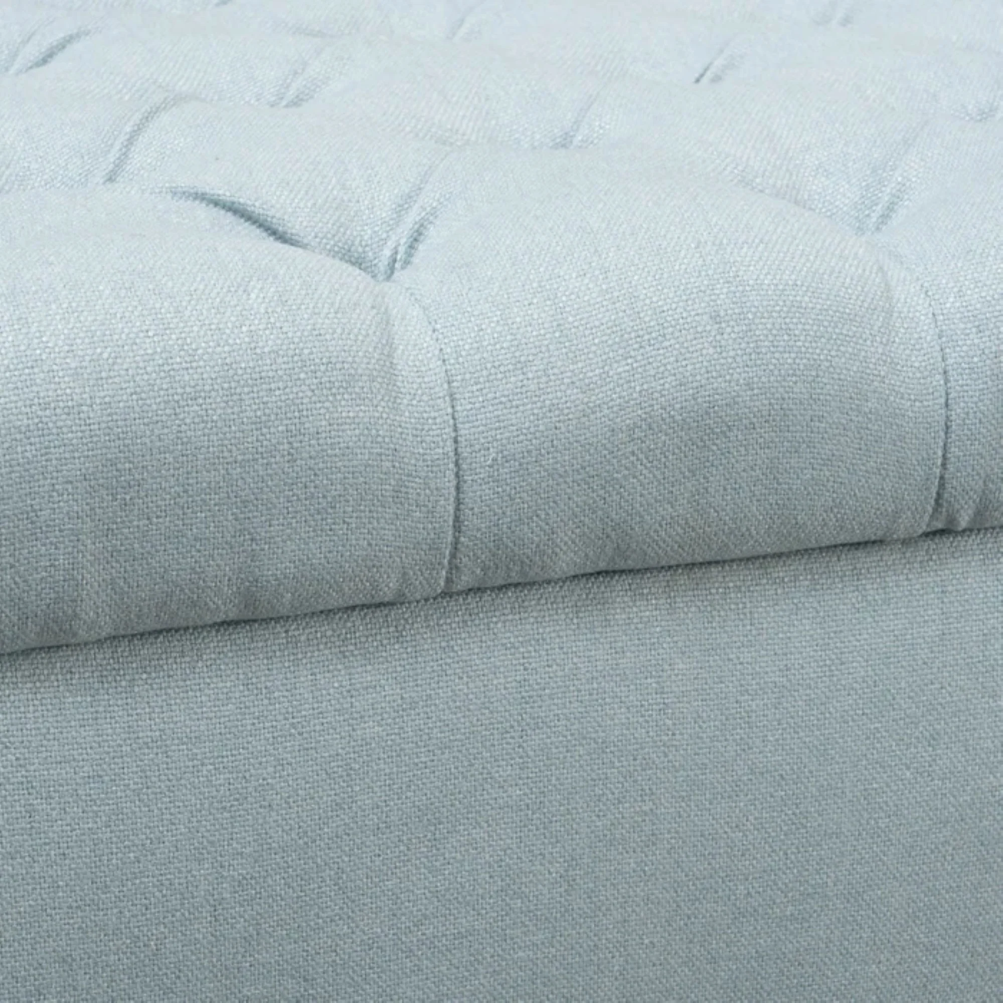 Hayes - Contemporary Armed Storage Bench With Rolled Arms And Button Tufting - Image 5
