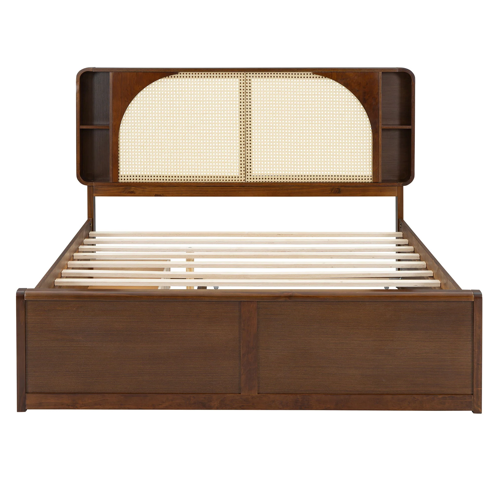 Headboard Bed With 2 Drawers And Trundle - Image 4