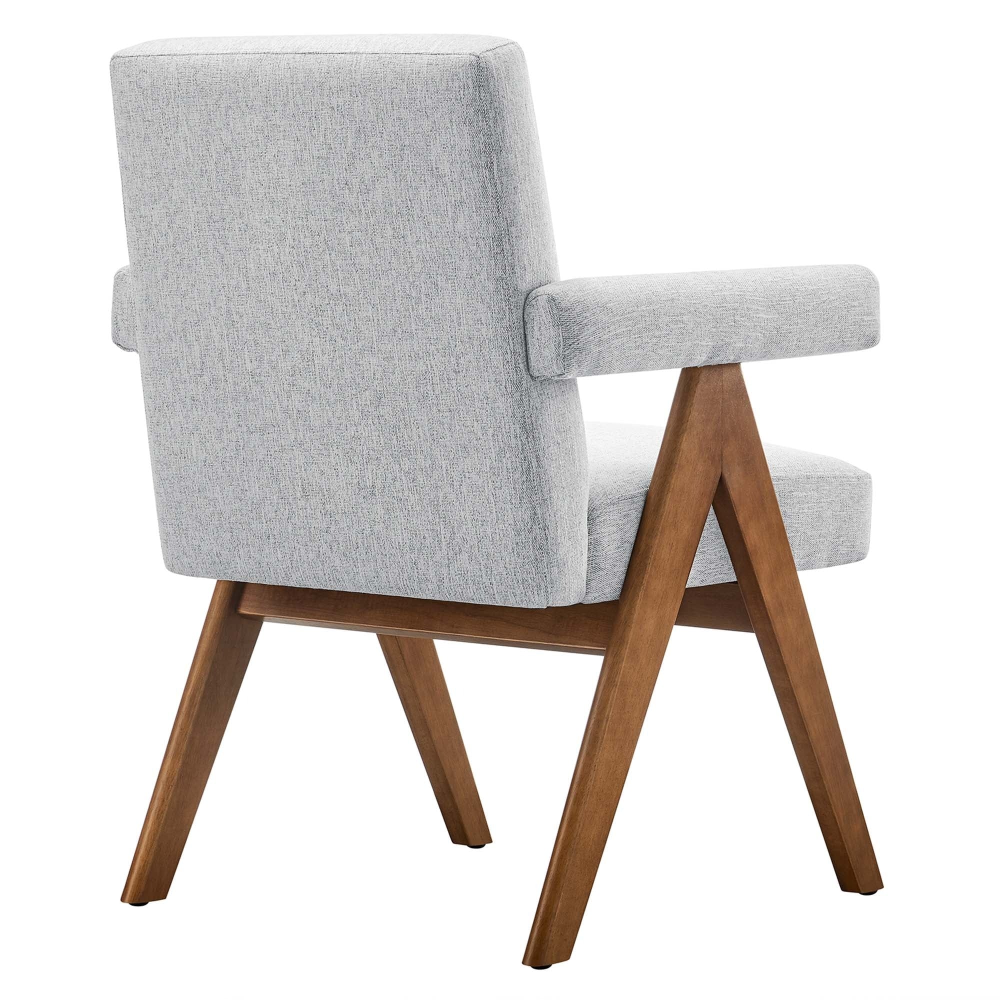 Heathered Fabric Dining Room Chairs Set of 2 - Image 14