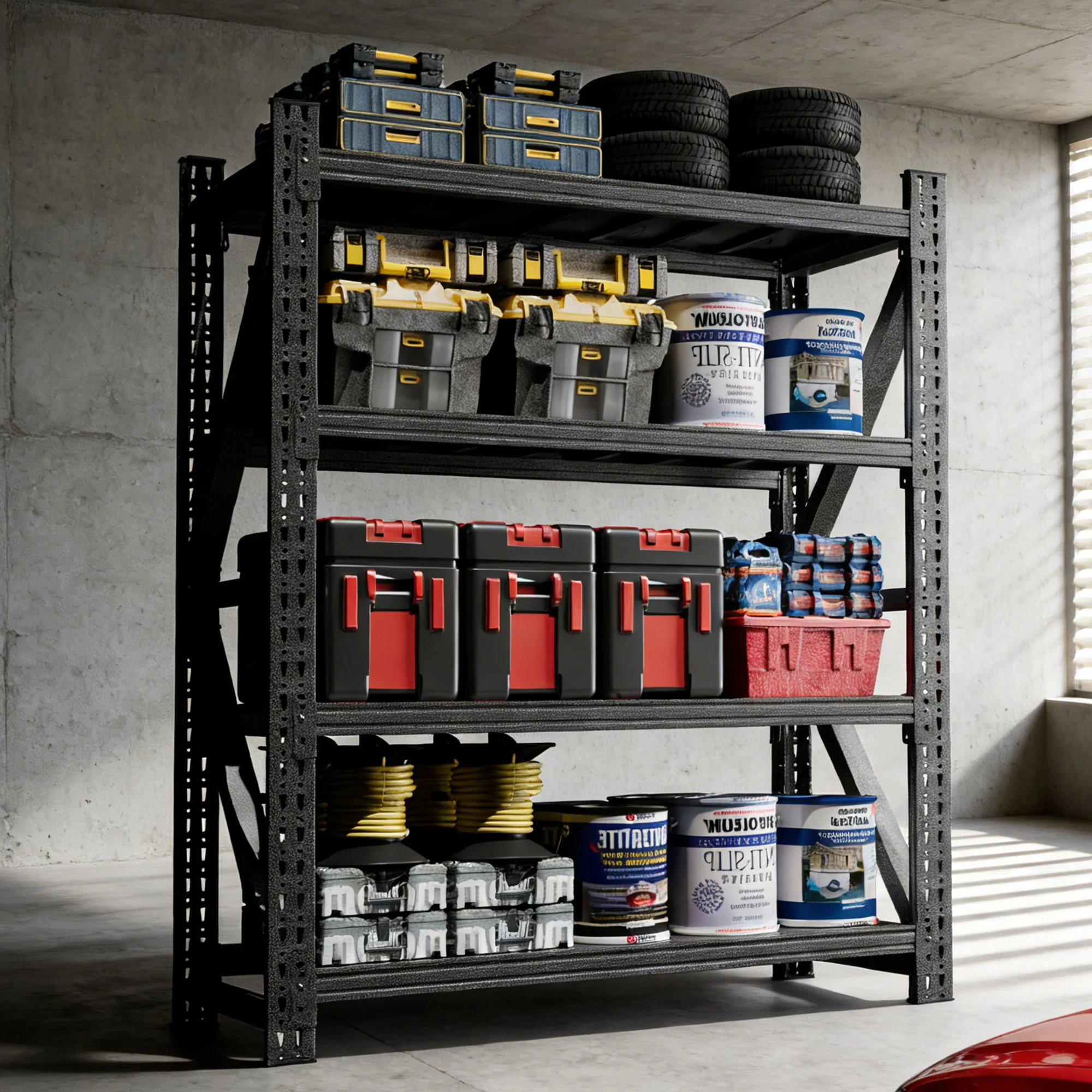 Heavy Duty 4 Shelf Garage Shelving Unit - Image 20