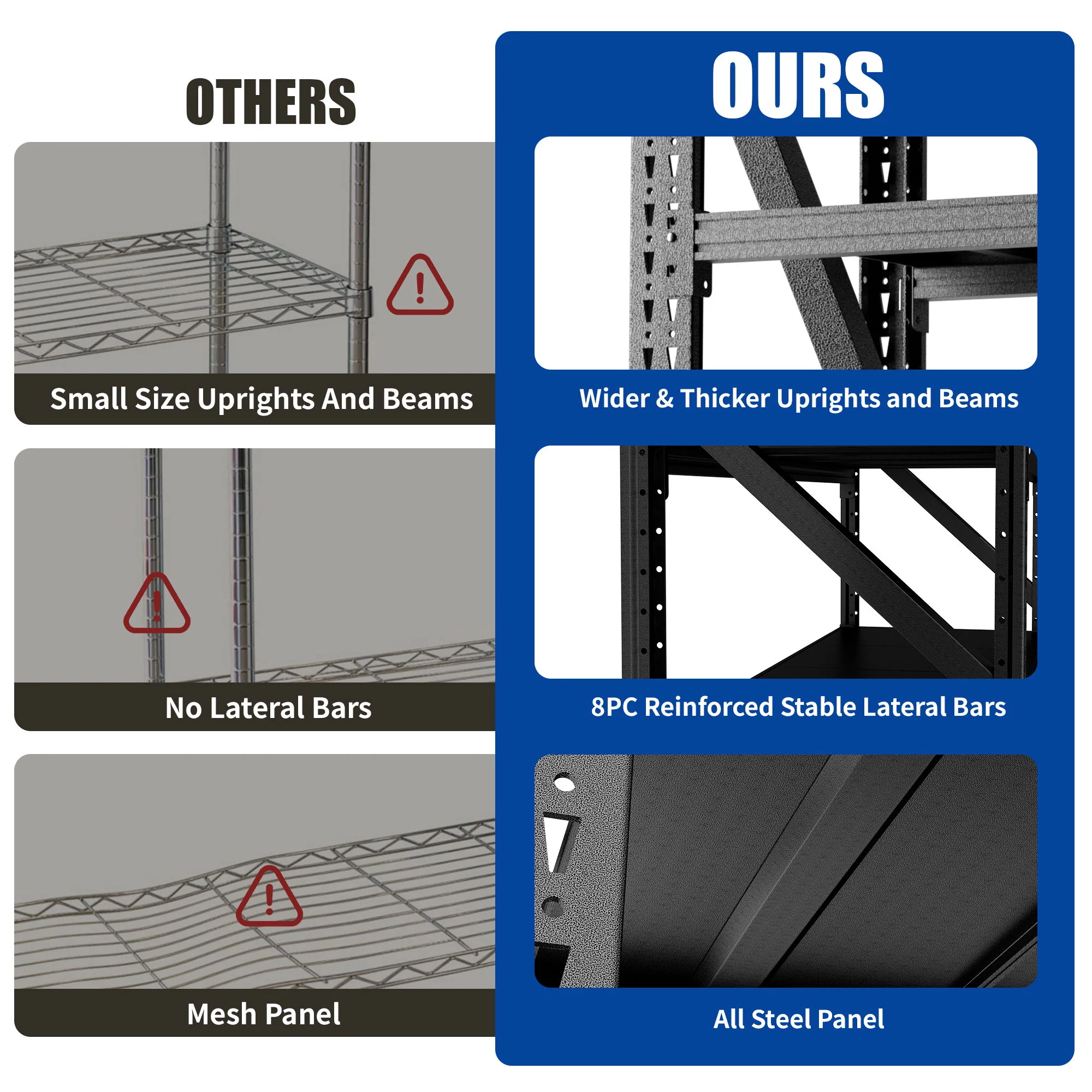 Heavy Duty 4 Shelf Garage Shelving Unit - Image 25