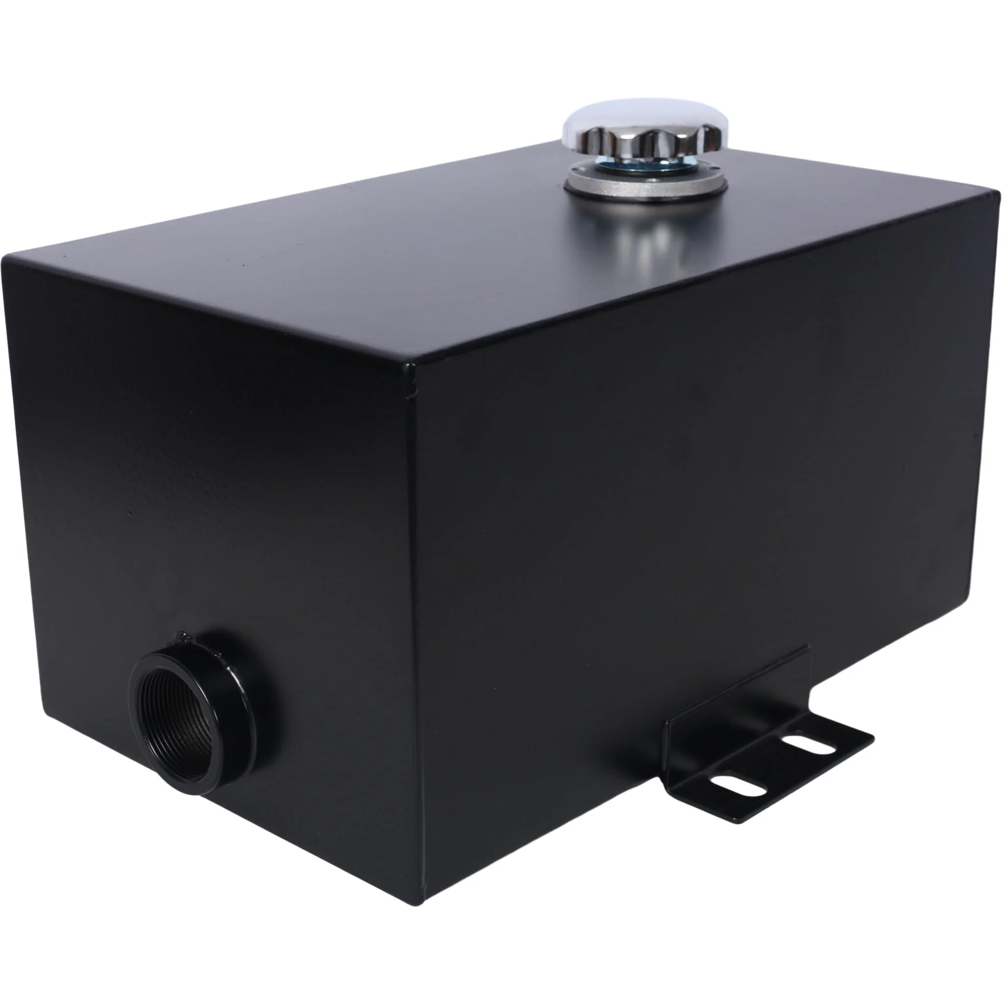 Heavy Duty 5 Gallon Steel Hydraulic Fluid Reservoir Tank With Mounting Foot, 14 Gauge - Black - Image 6
