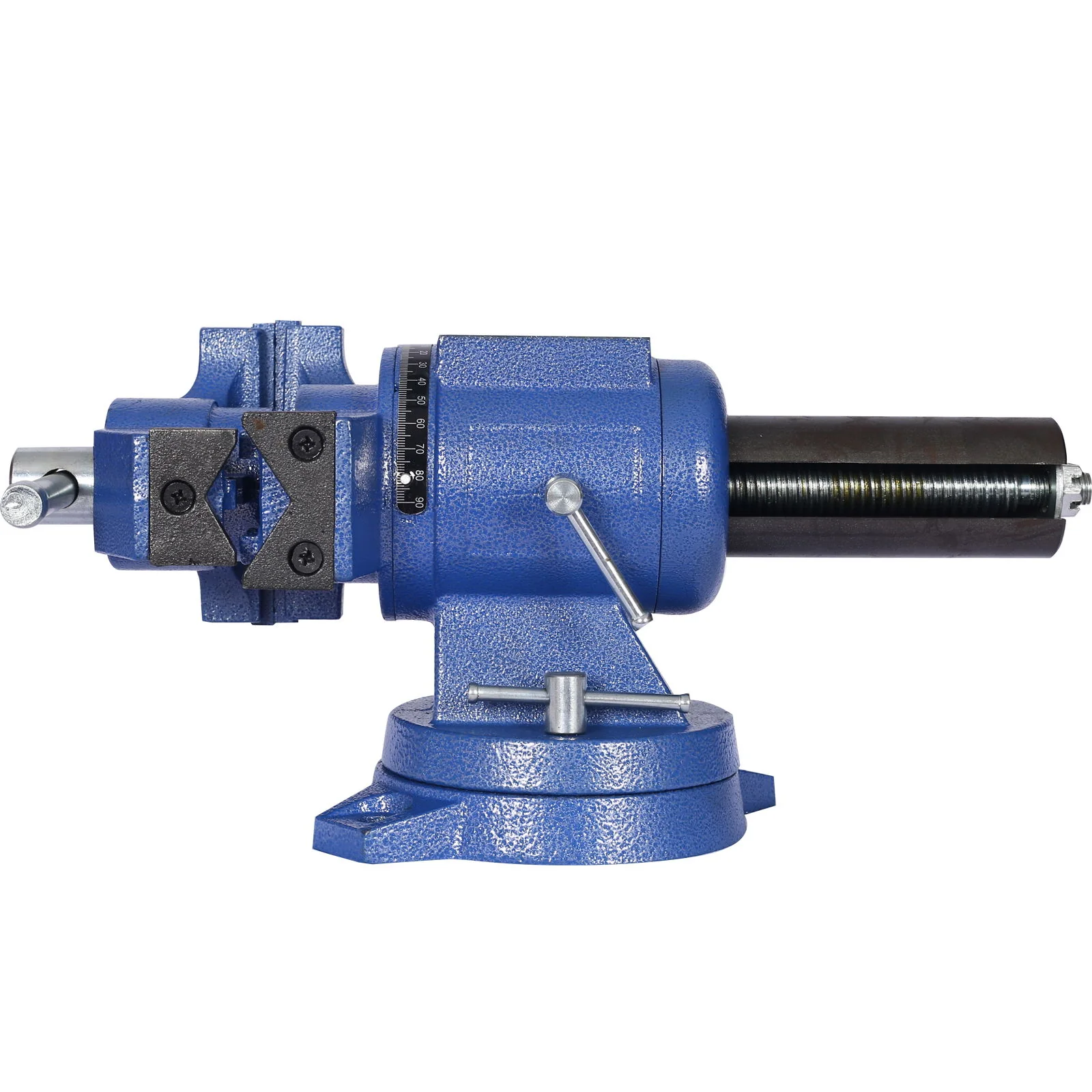 Heavy Duty 5" Multi Jaw Rotating Bench Vise With 360 Degree Swivel Base And Head - Image 7