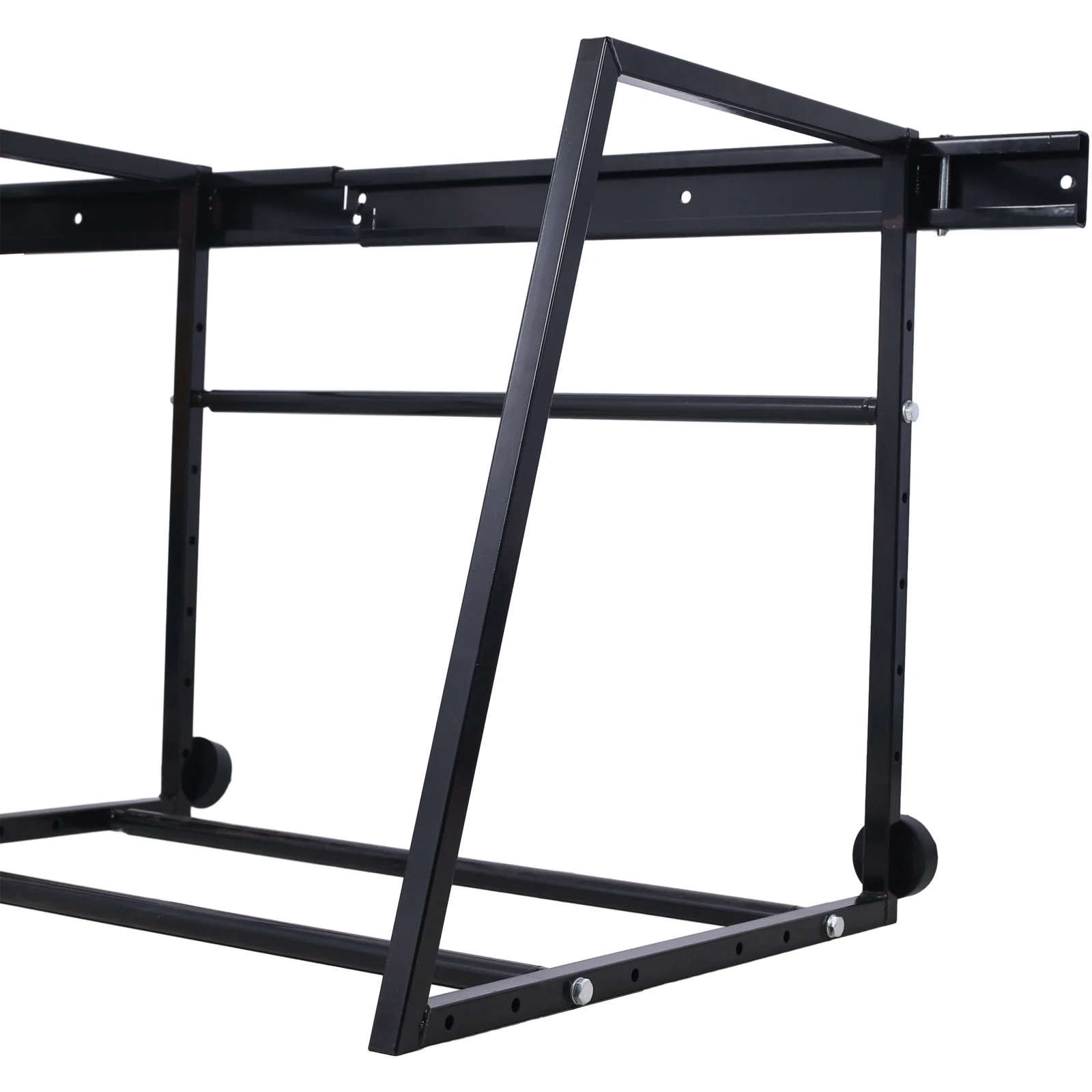 Heavy Duty Adjustable Garage Wall Multi-Tire Rack Storage - Black - Image 4