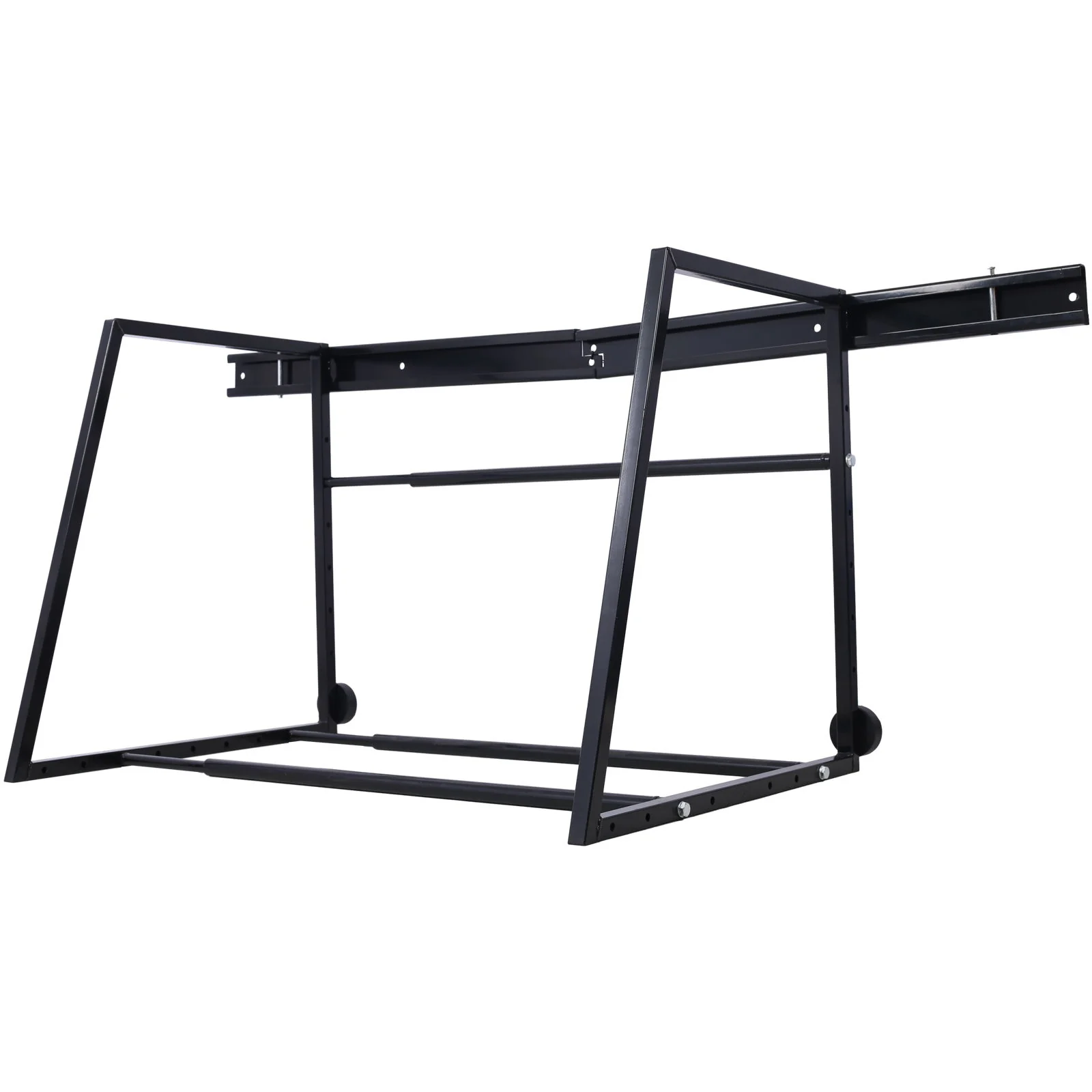 Heavy Duty Adjustable Garage Wall Multi-Tire Rack Storage - Black - Image 7