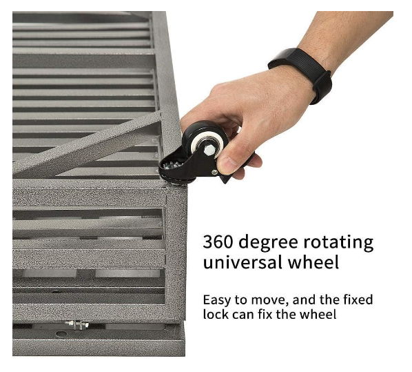 Heavy Duty Dog Crate Lockable Wheels - Image 6