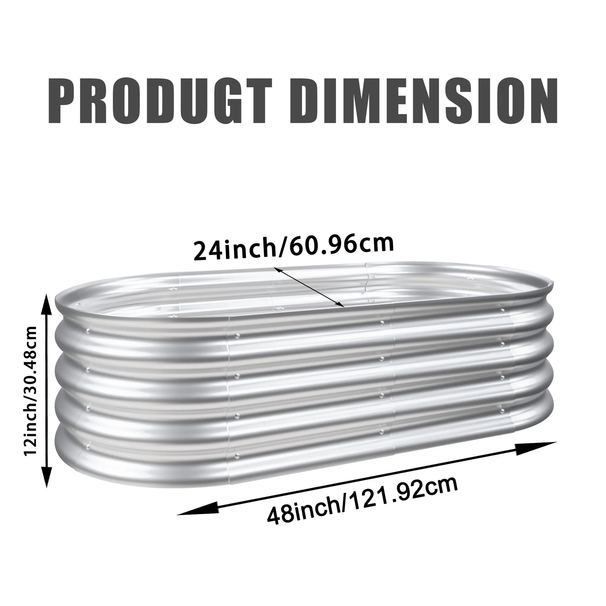 Heavy Duty Galvanized Raised Garden Bed Kit For Vegetables, Flowers & Herbs - Image 20