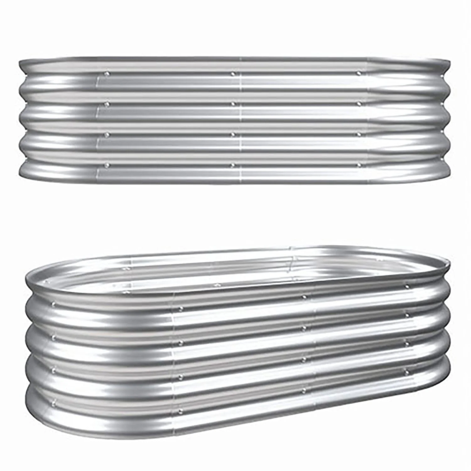 Heavy Duty Galvanized Raised Garden Bed Kit For Vegetables, Flowers & Herbs - Image 5