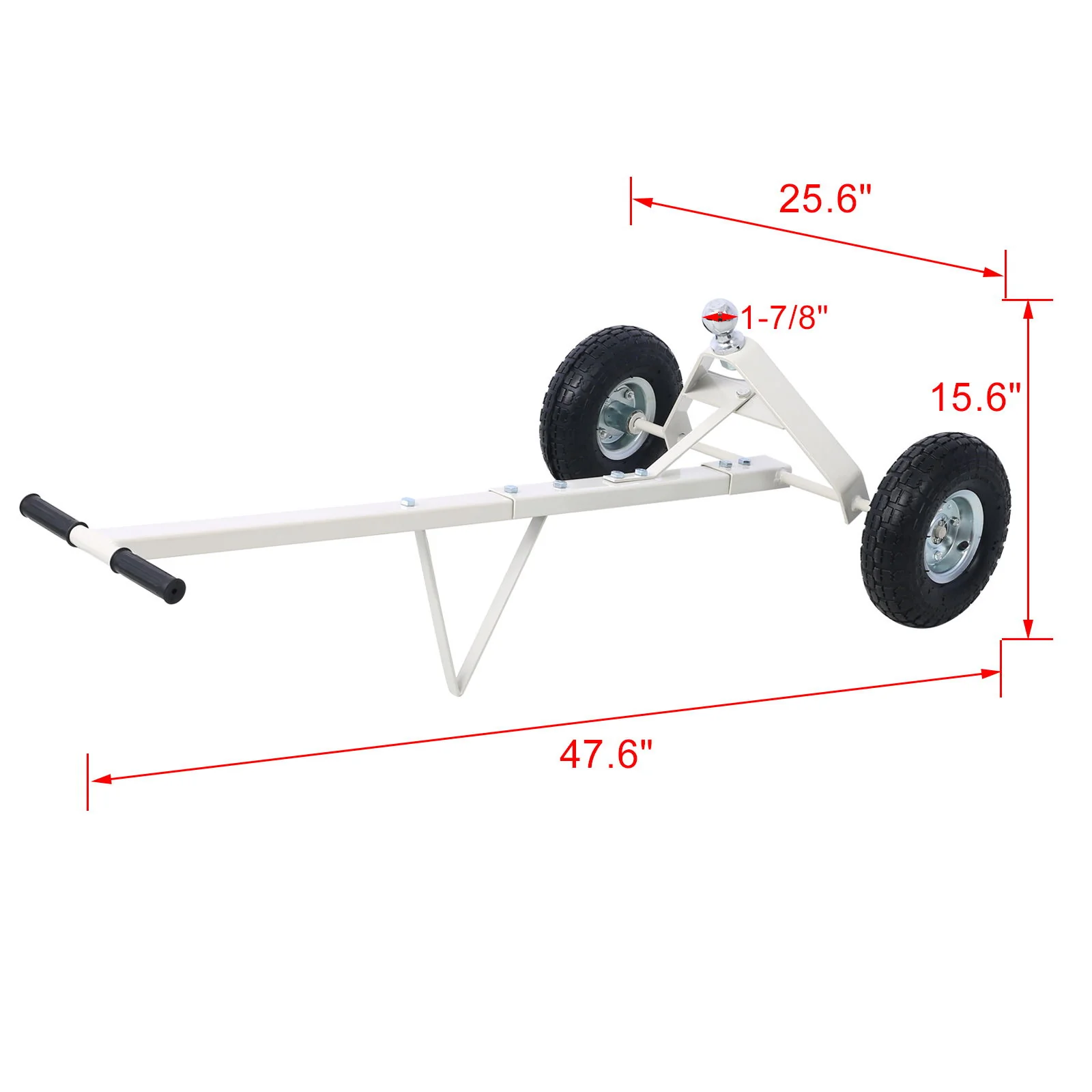 Heavy Duty Trailer Dolly With Pneumatic Tires, 600 Lb. Capacity Steel - Image 16