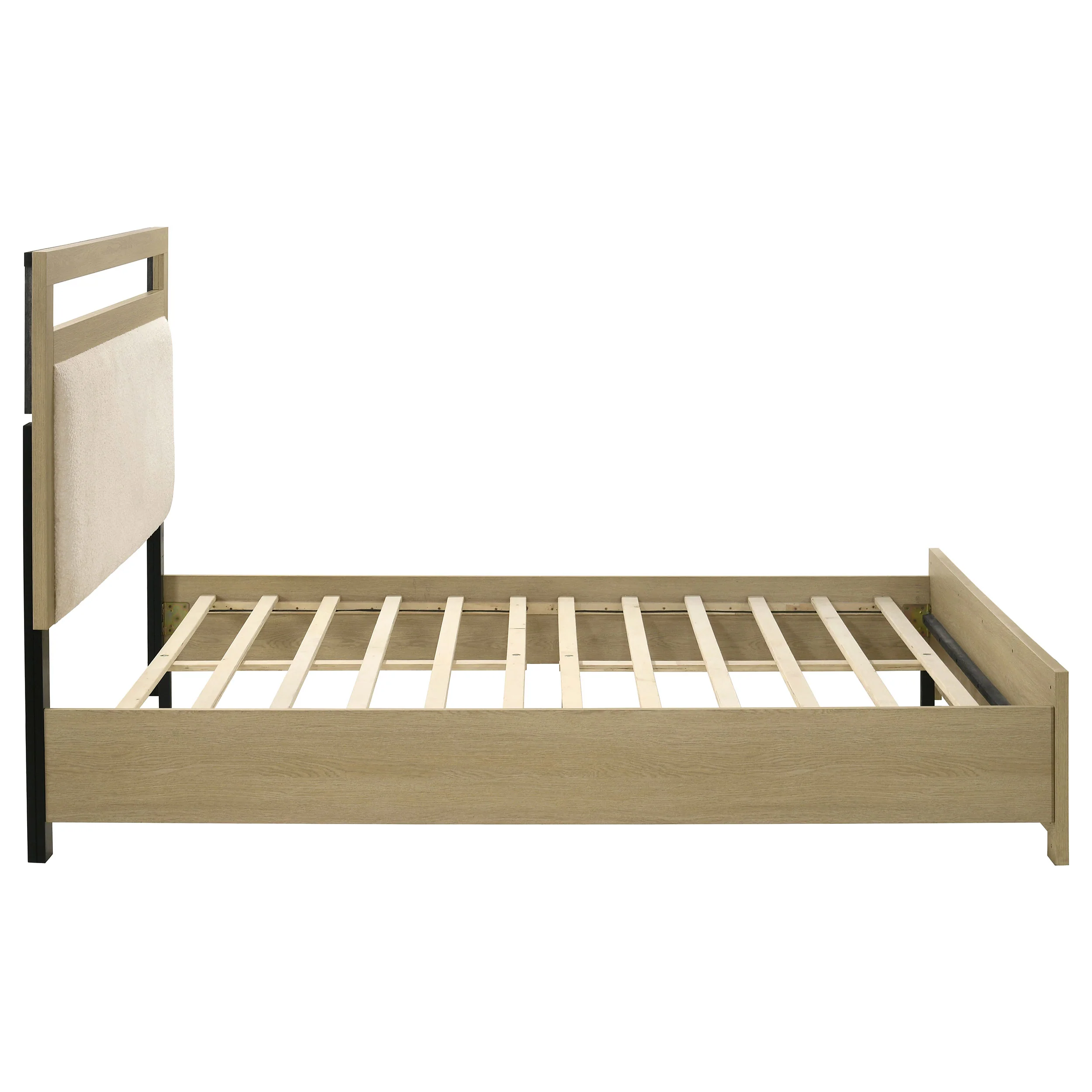 Hendricks Queen Panel Headboard Platform Bed Light Oak - Image 4