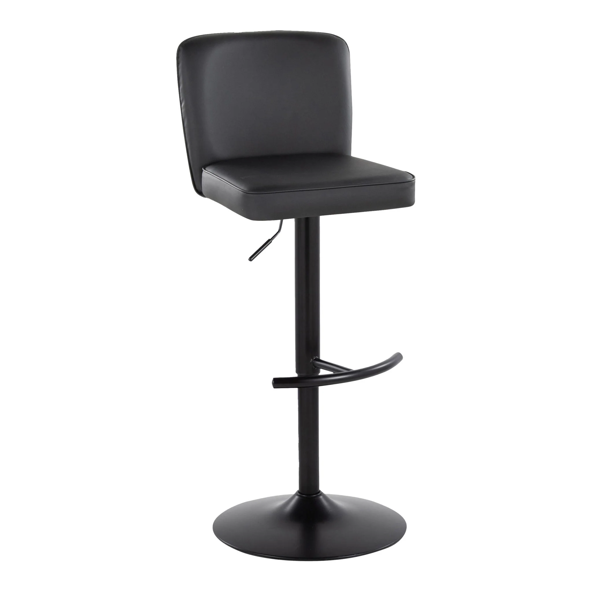 Henry - Contemporary Adjustable Barstool & Swivel With Rounded T Footrest (Set of 2) - Image 10