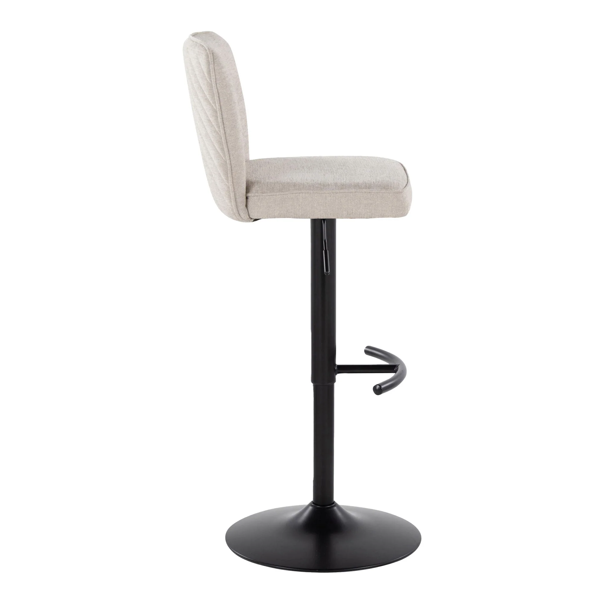Henry - Contemporary Adjustable Barstool & Swivel With Rounded T Footrest (Set of 2) - Image 8