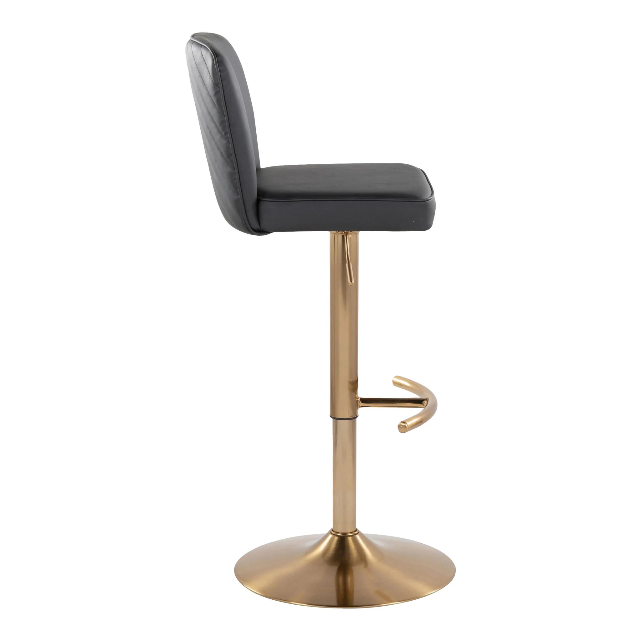 Henry - Contemporary Adjustable Barstool With Swivel With Rounded T Footrest (Set of 2) - Image 10