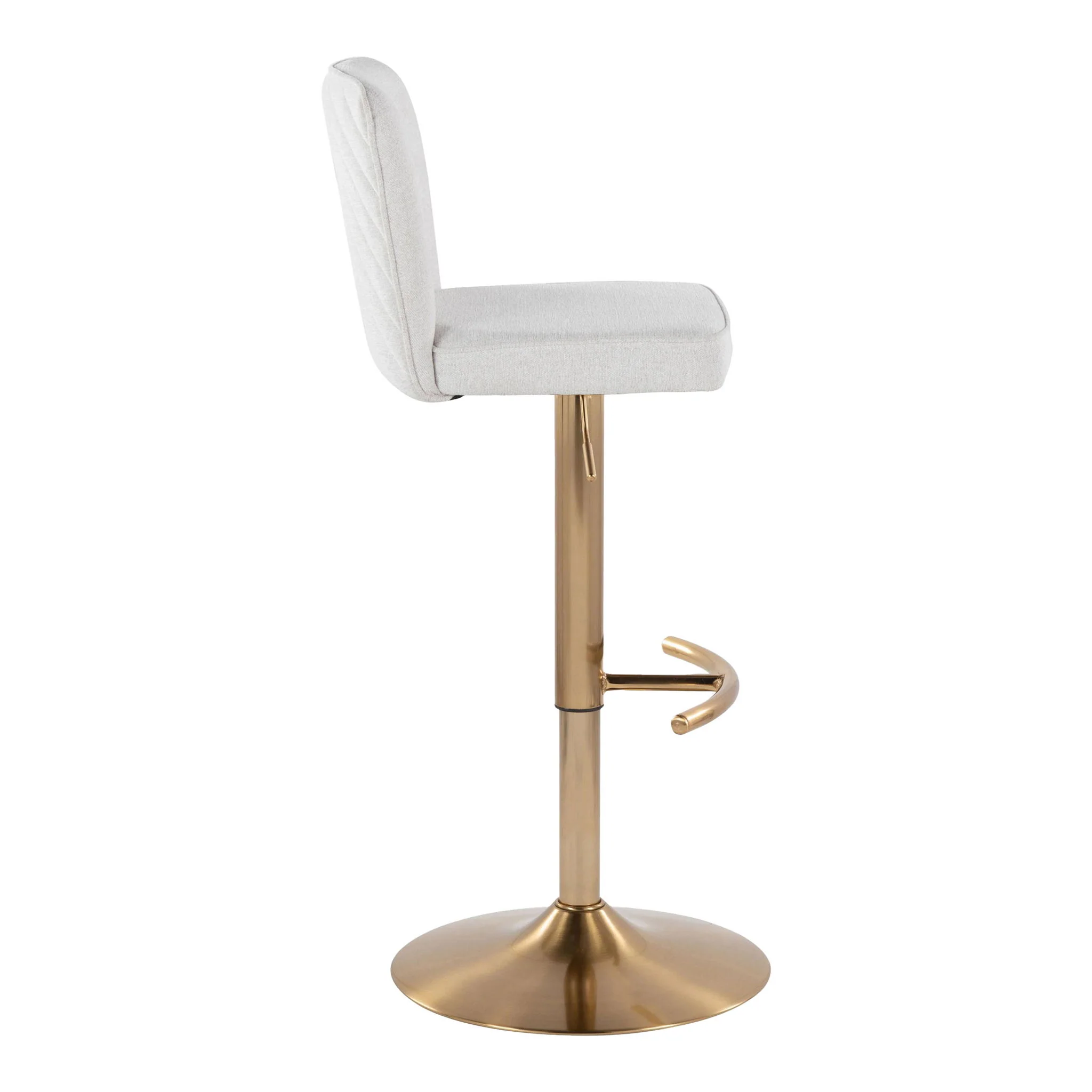 Henry - Contemporary Adjustable Barstool With Swivel With Rounded T Footrest (Set of 2) - Image 9