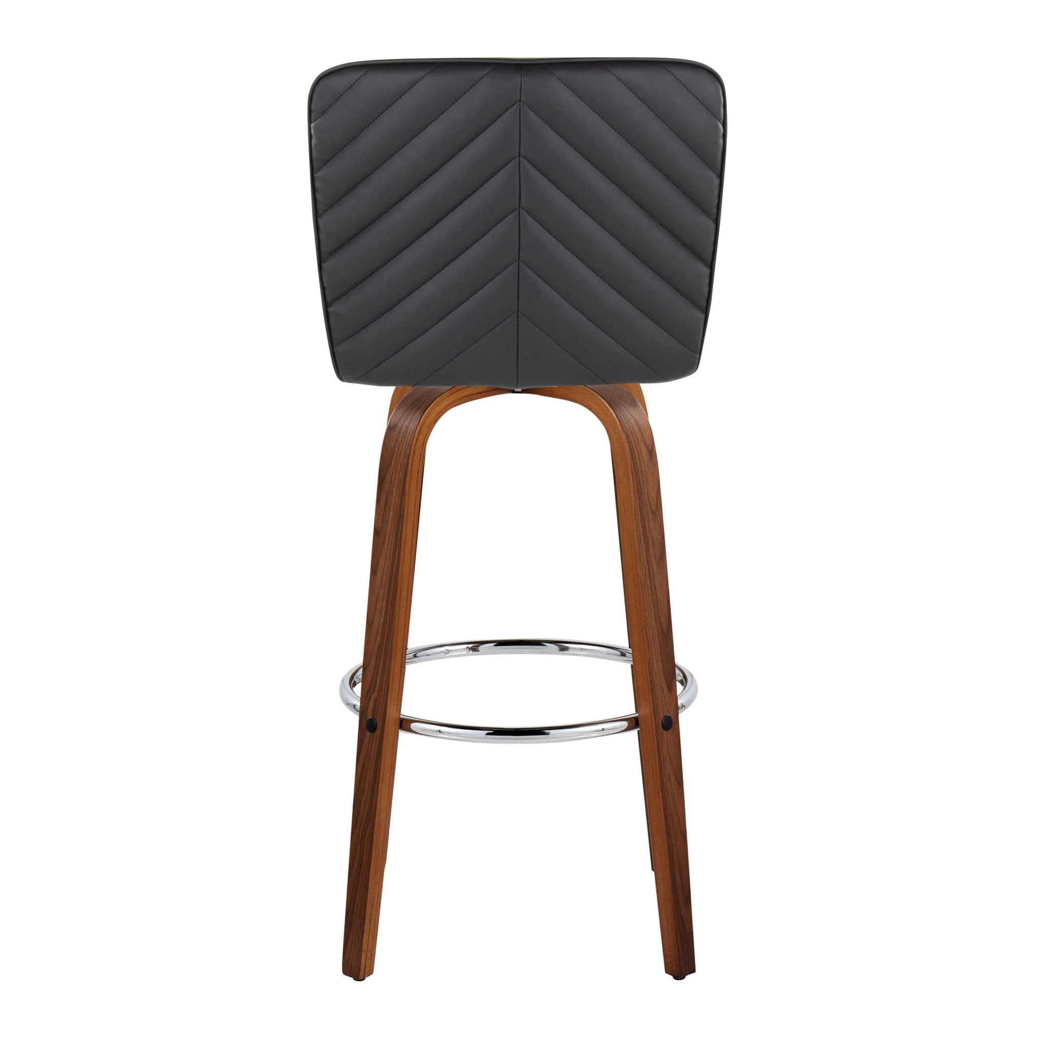 Henry - Contemporary Fixed Height Barstool With Swivel With Round Footrest (Set of 2) - Image 7