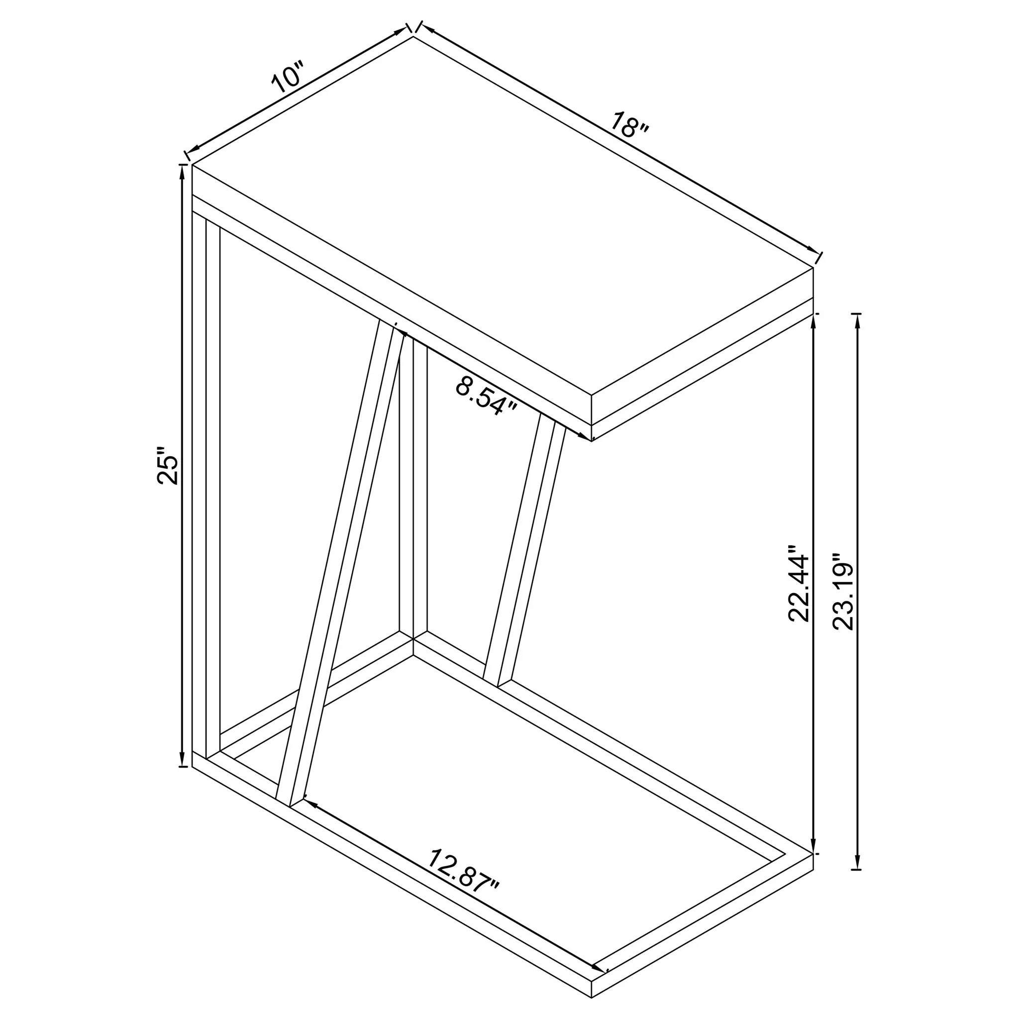 Herringbone Accent Table - Image 15