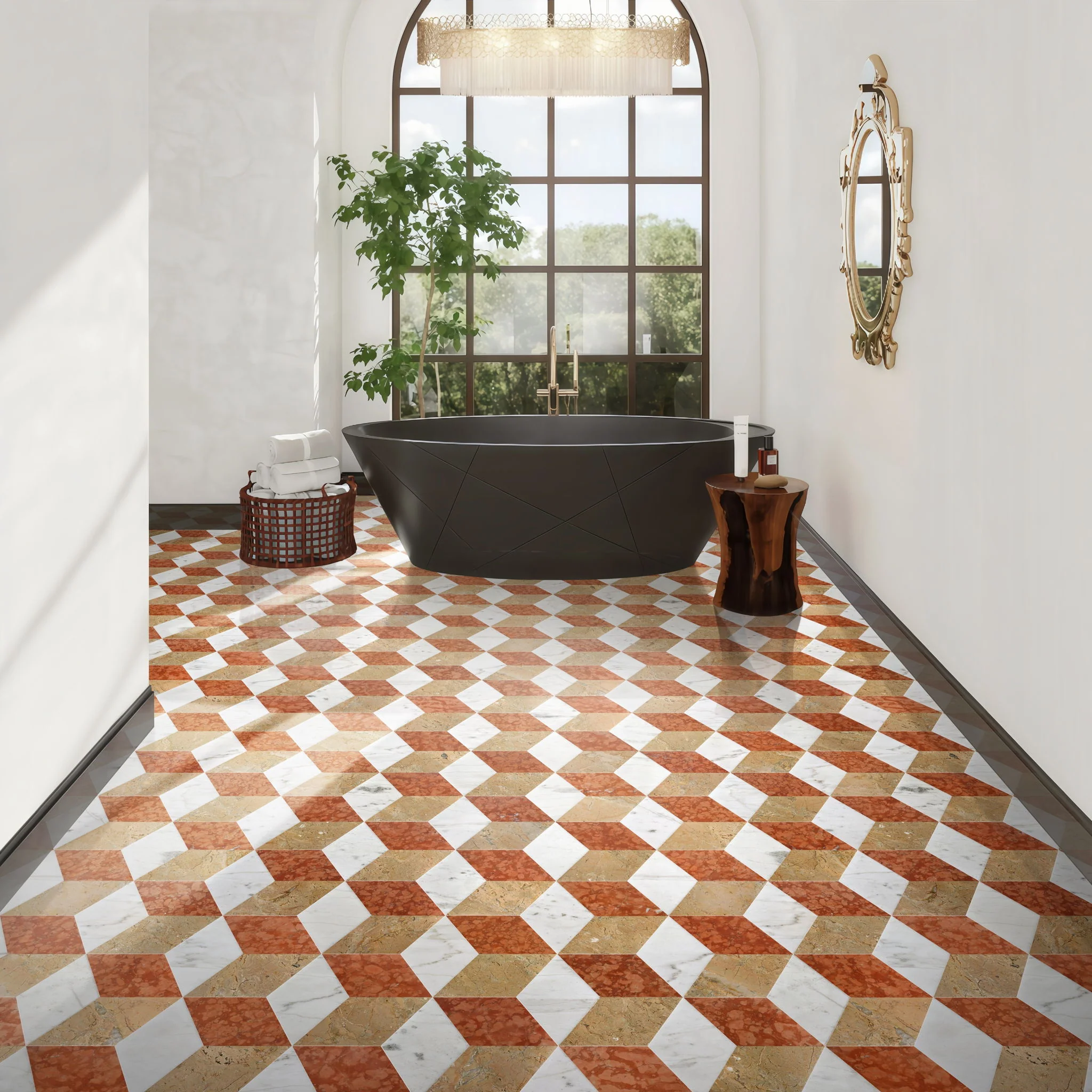Hexagon Water Tiles For Floor And Wall (Set of 12) - Image 17