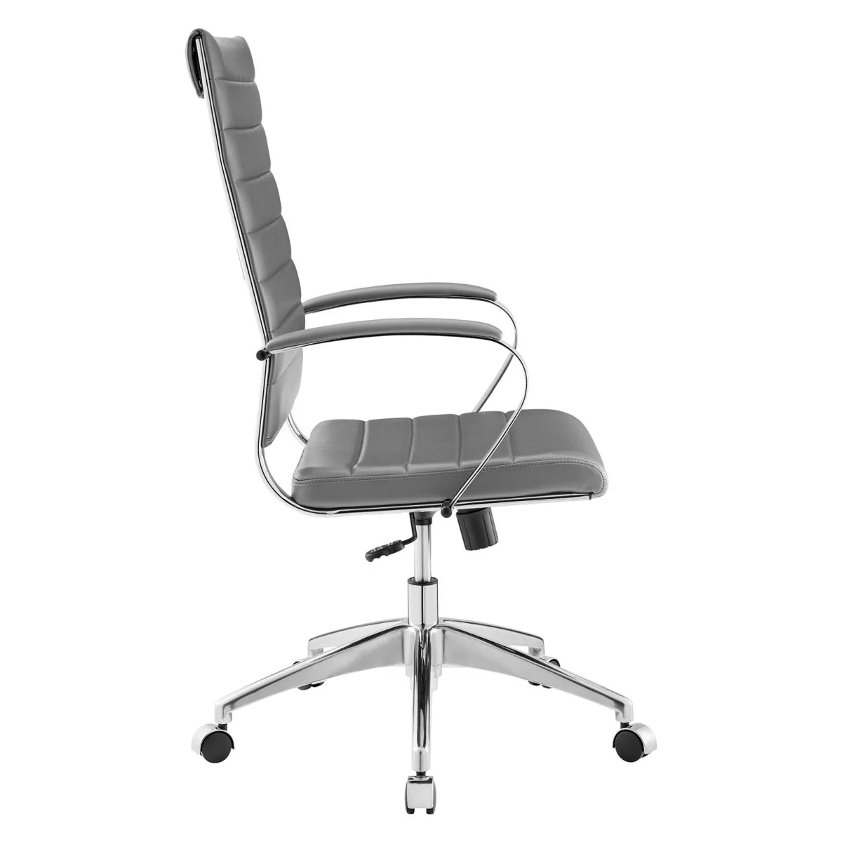 Highback Office Chair – Chrome Frame, Adjustable Swivel Executive Desk Seating - Image 38