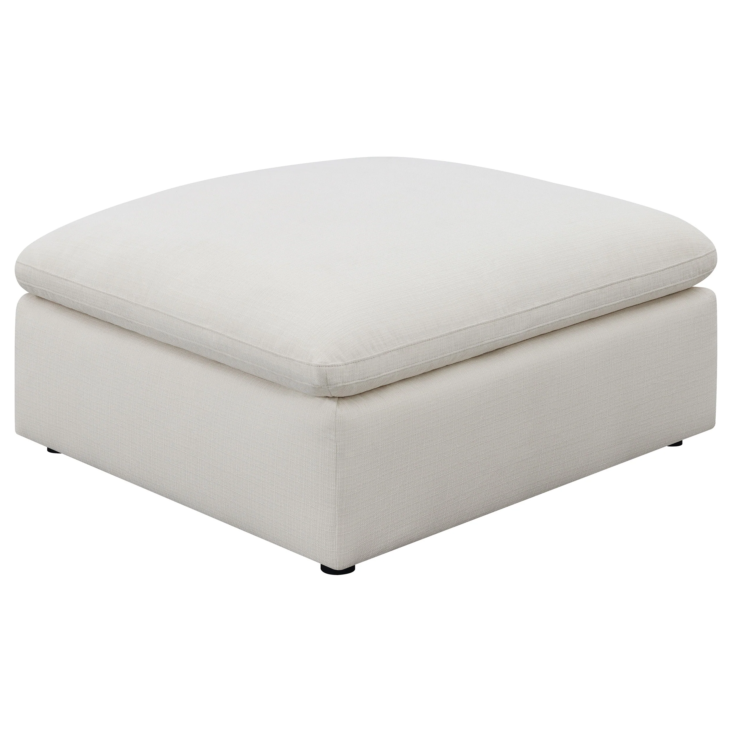 Hobson 6-Piece Upholstered Modular Sectional Sofa in Ivory - Image 9