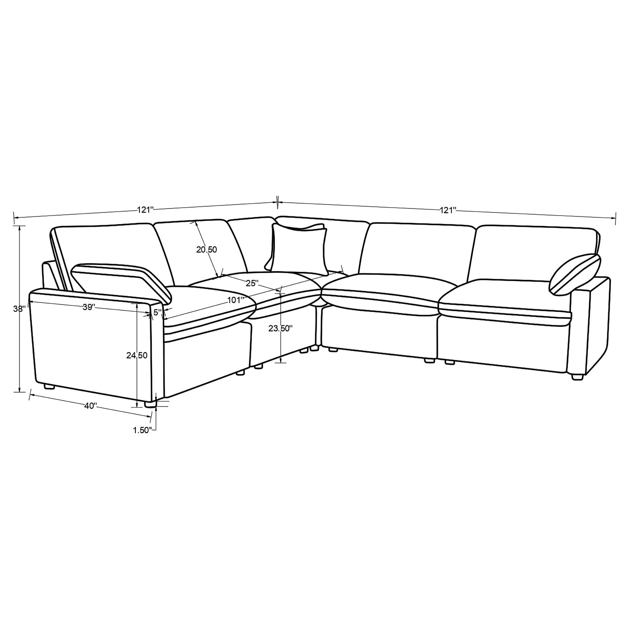 Hollander - Power Reclining Sectional - Image 15