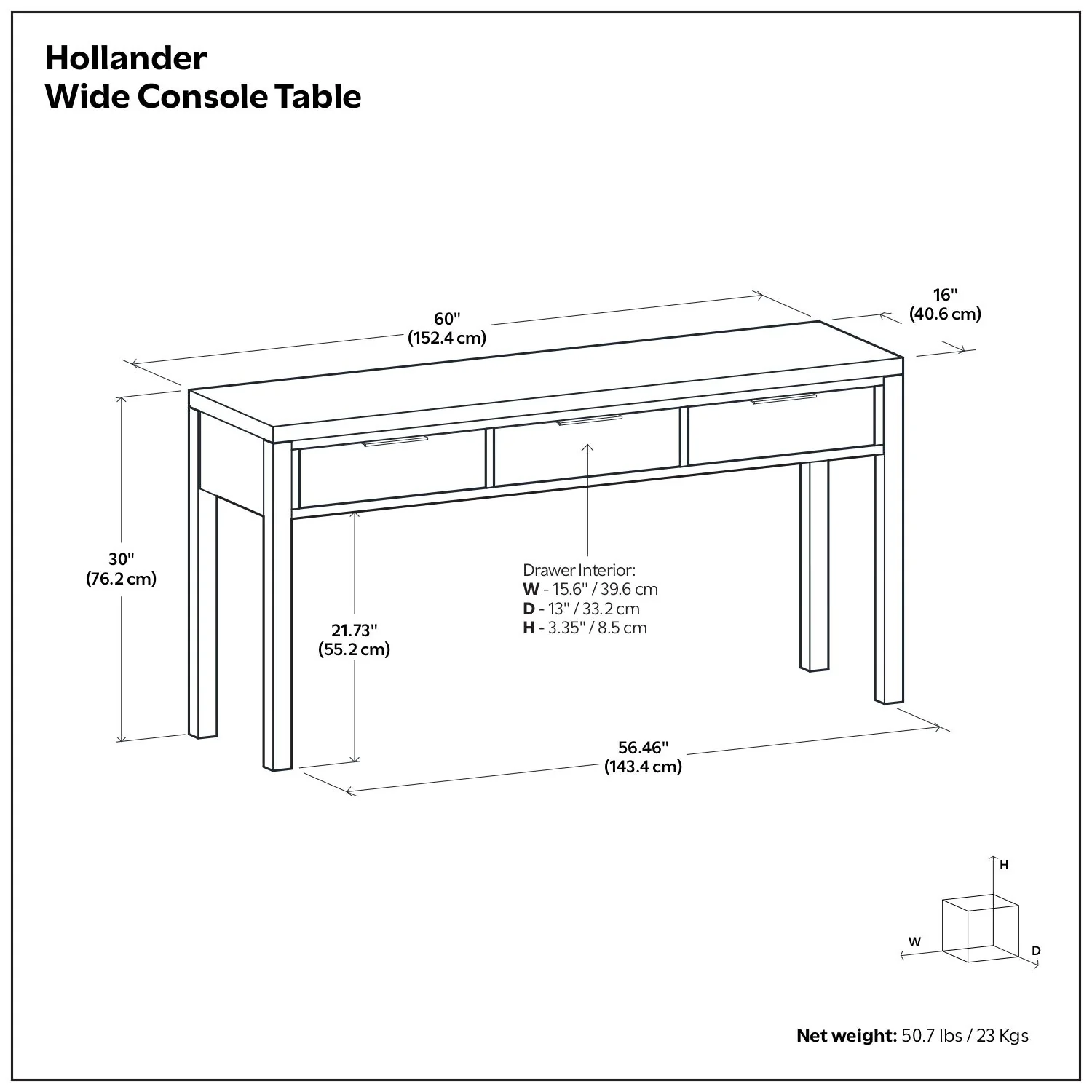 Hollander - Wide Console Table - Image 17