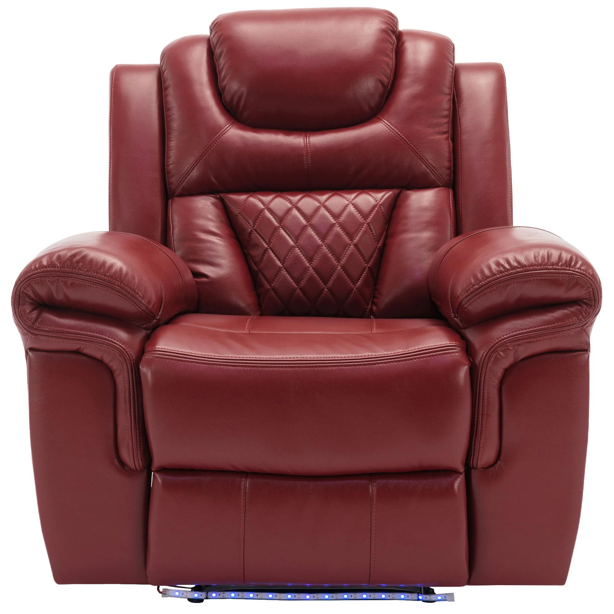 Home Theater Seating Manual Recliner Chair With Led Light Strip For Living Room - Image 17