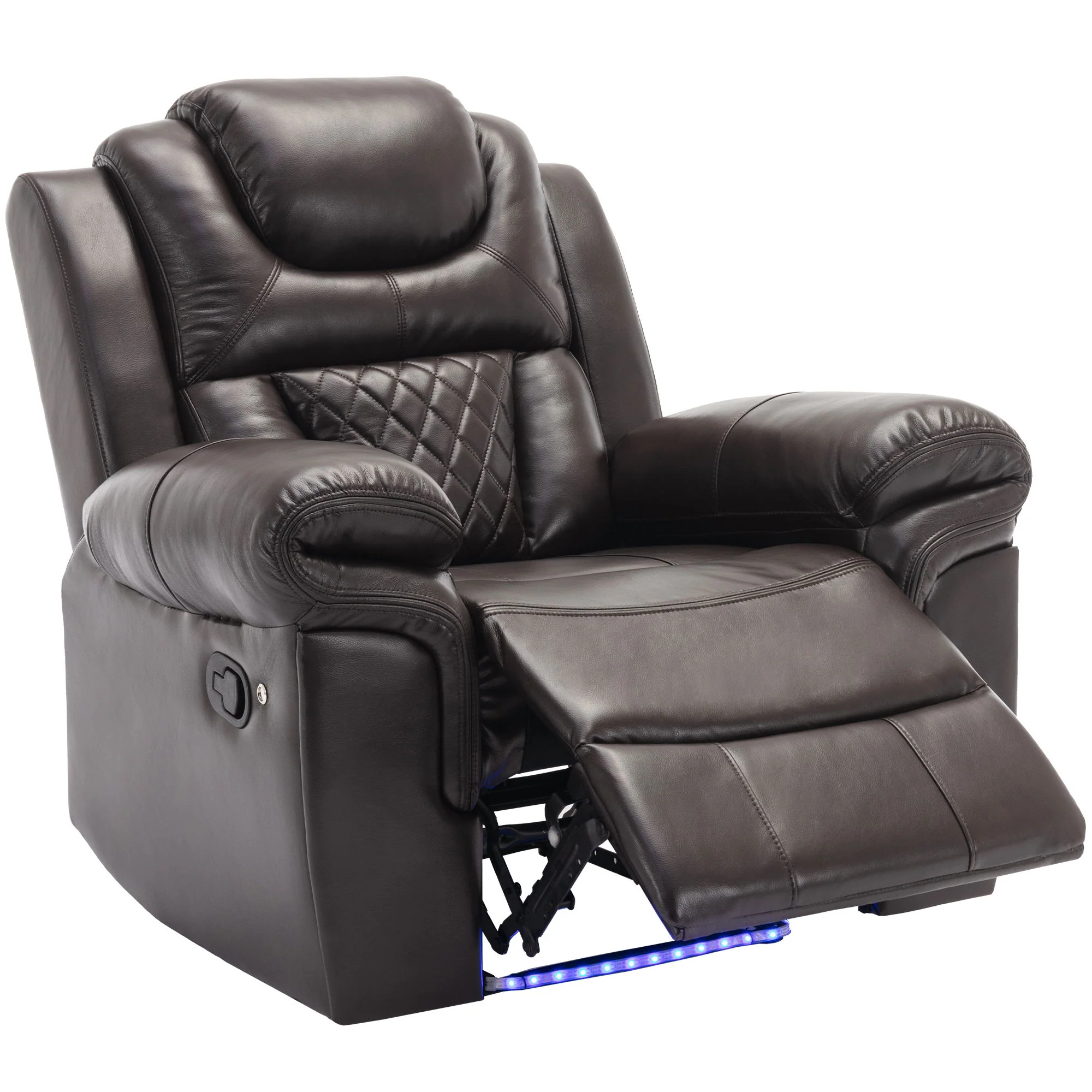 Home Theater Seating Manual Recliner Chair With Led Light Strip For Living Room - Image 6