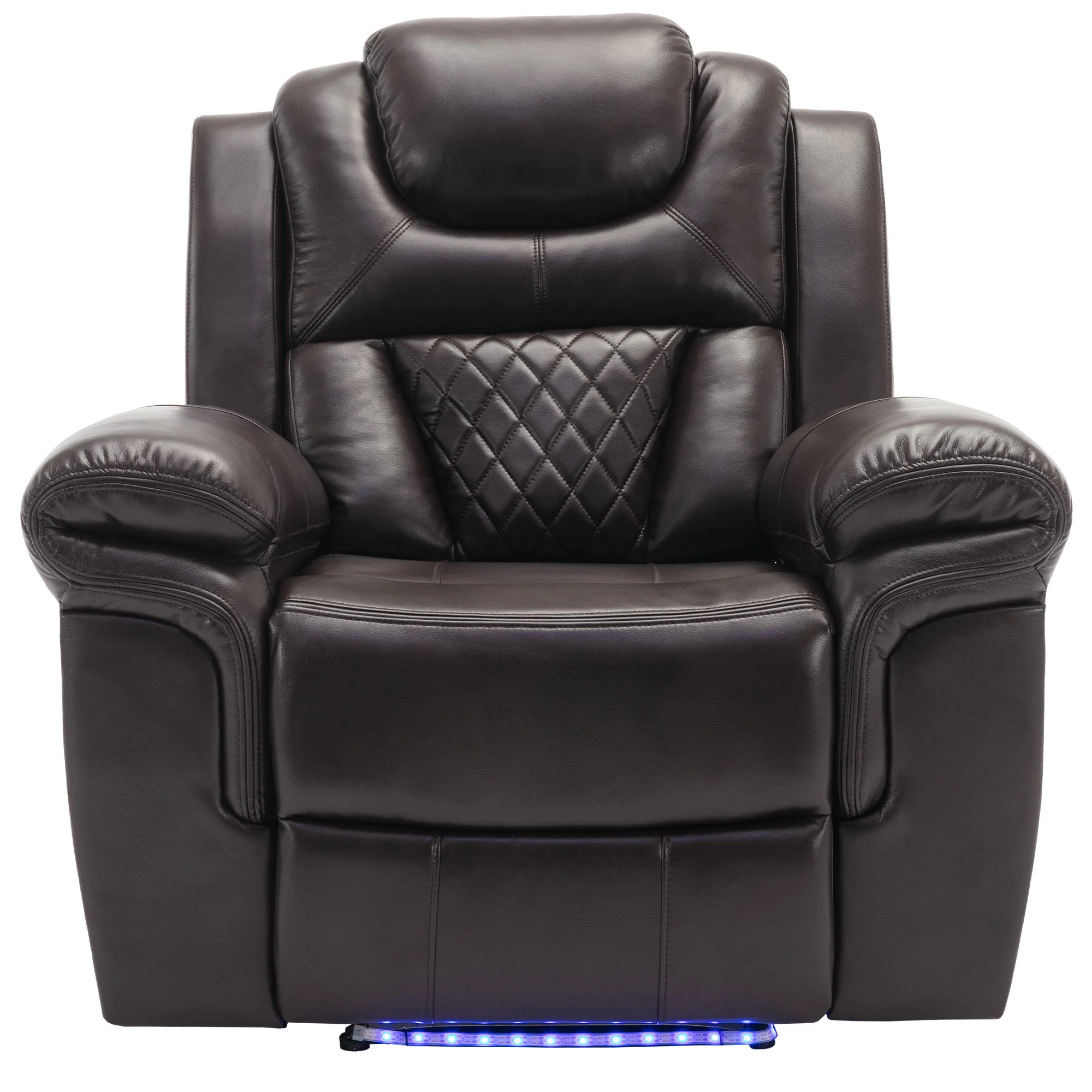 Home Theater Seating Manual Recliner Chair With Led Light Strip For Living Room - Image 8