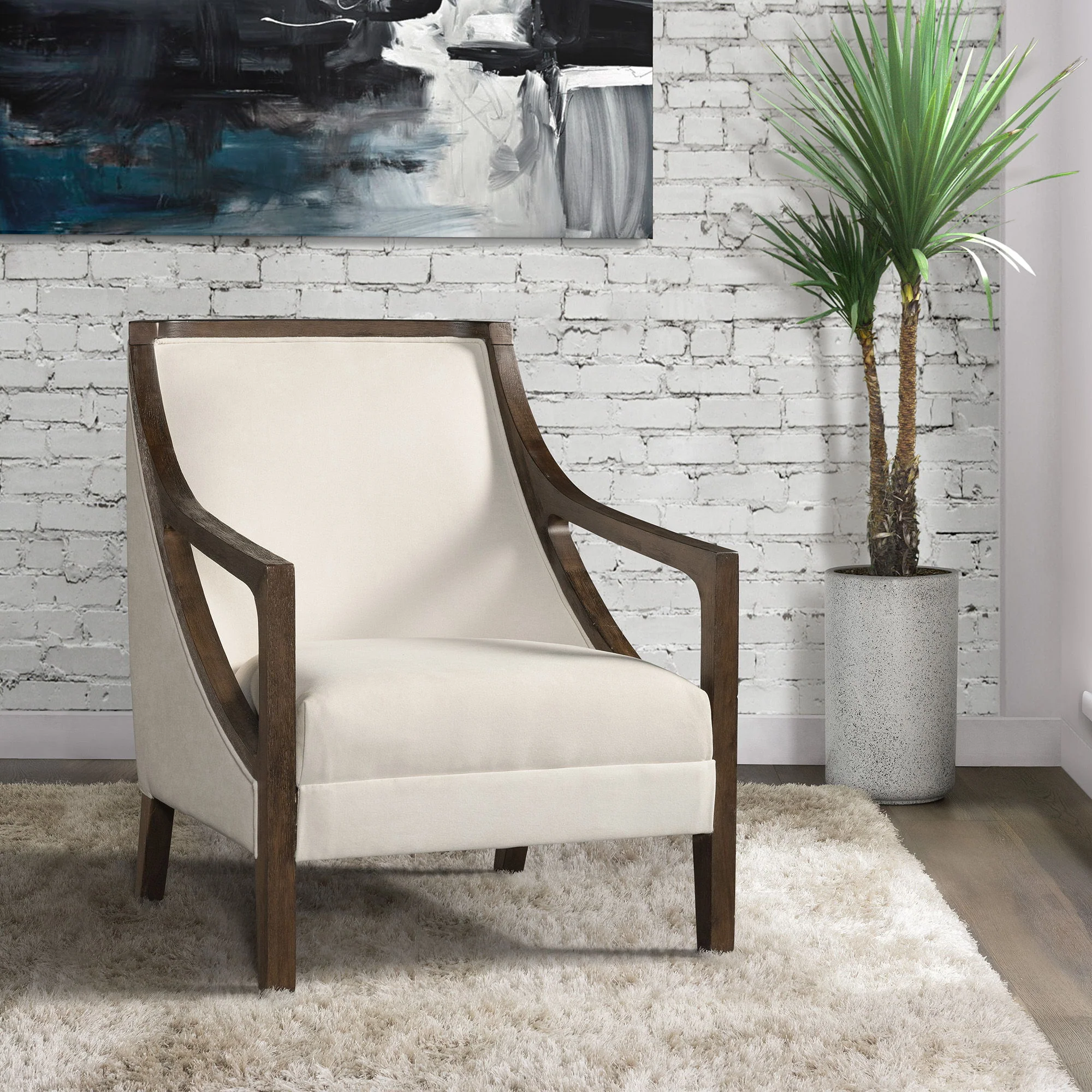 Hopkins - Accent Chair With Brown Frame - Image 5