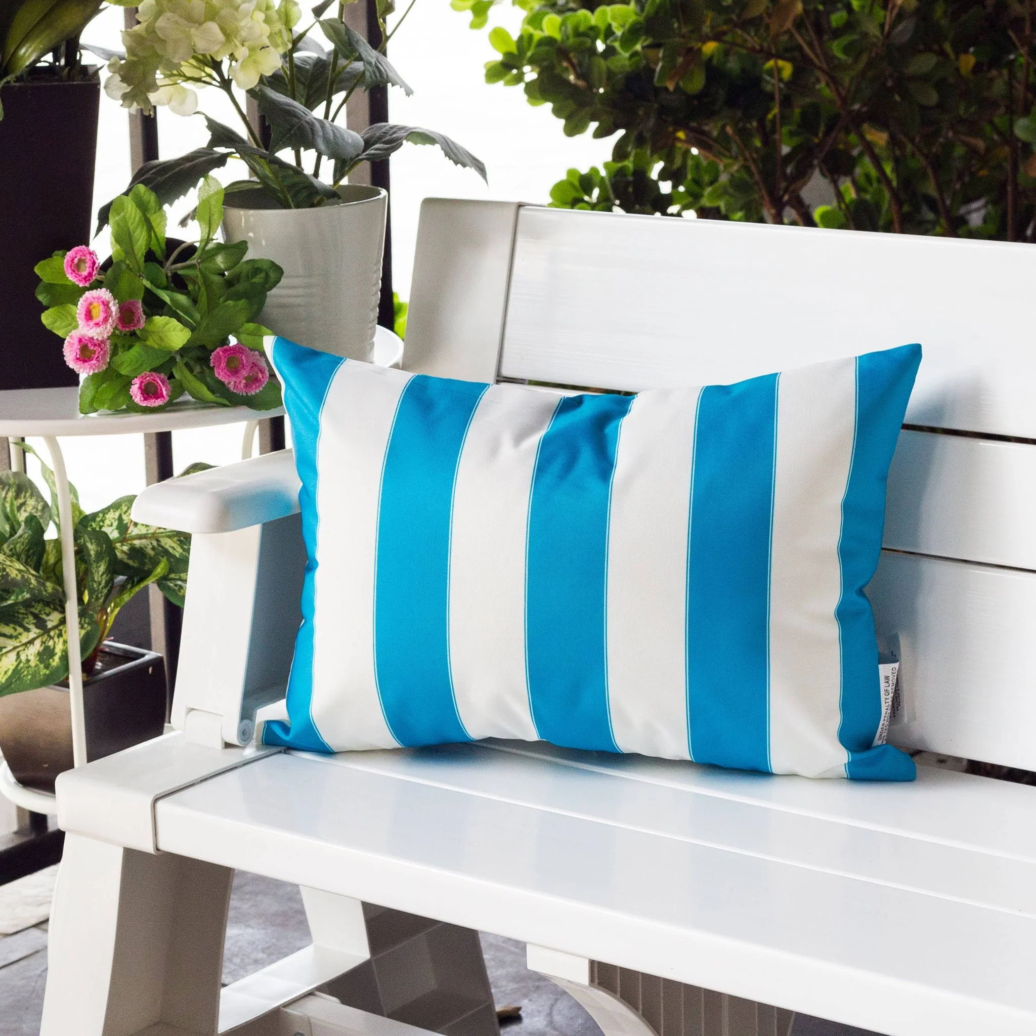 Horizon Stripe Pillow Outdoor & Indoor - Image 15